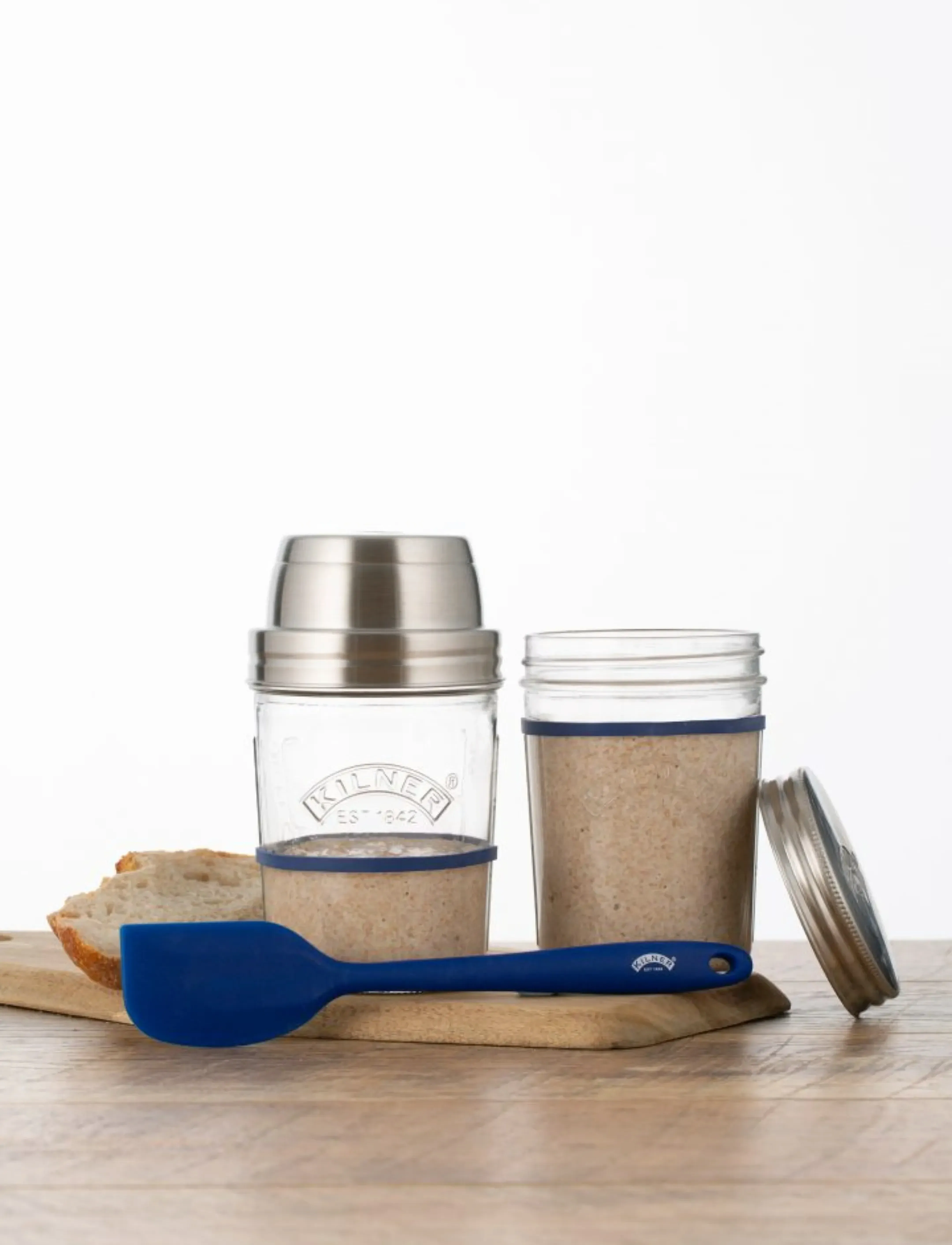 Kilner Surdeg Startset Kilner , 2X0.35L 23X15X10 cm, Kitchen Storage, Mehrfarbig/gemustert - Snack & Food Accessories, Homeware
