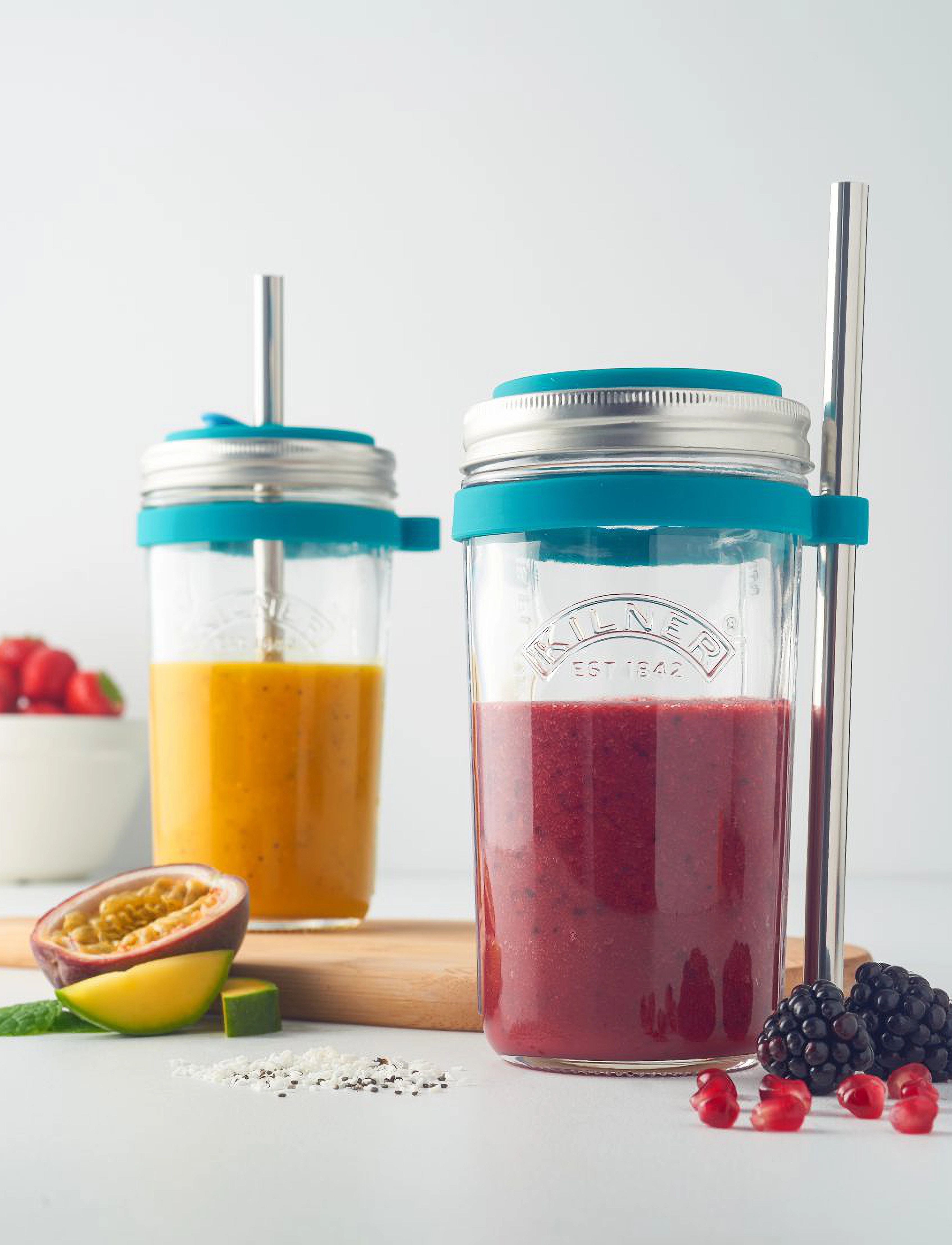 Kilner - Smoothie making set - clear - silver - green - 3