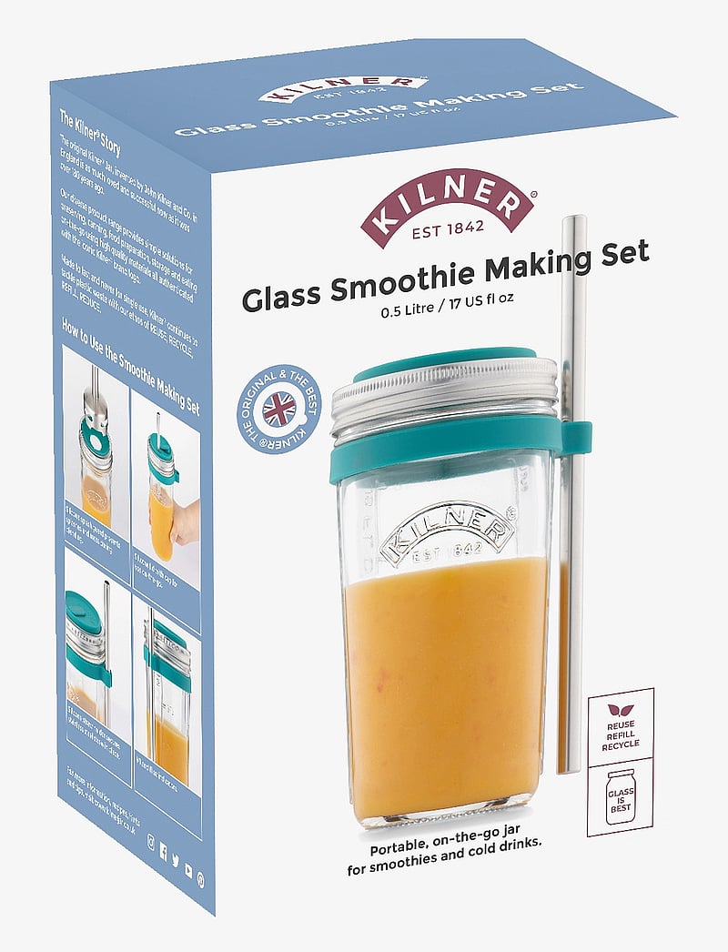 Kilner - Smoothie making set - clear - silver - green - 1