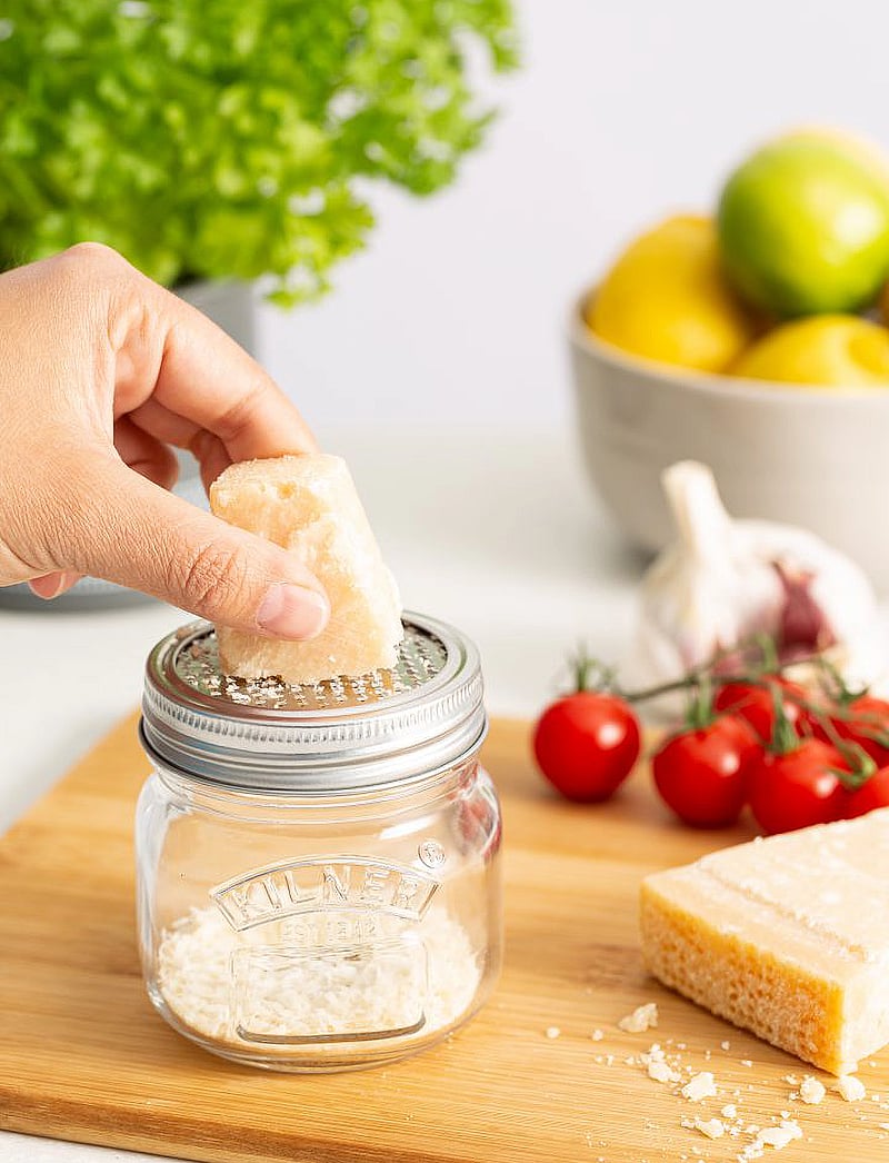 Kilner - Storage Jar & Fine Grater Lid - osta hinna alusel - silver - clear - 3