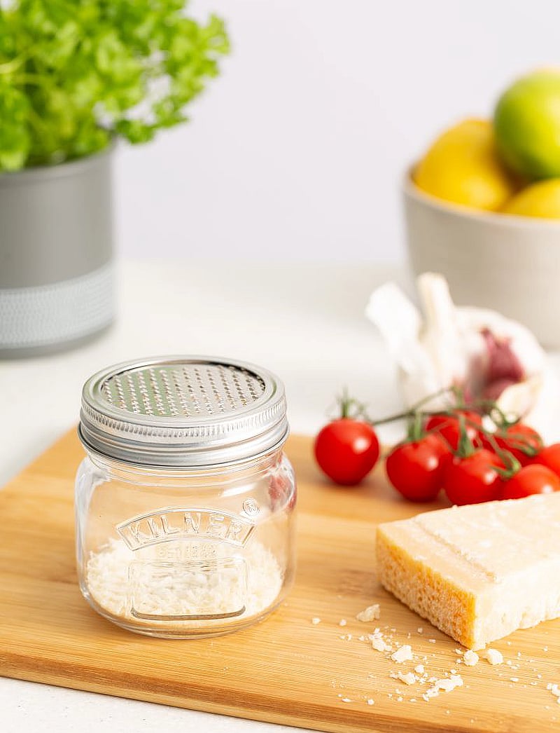 Kilner - Storage Jar & Fine Grater Lid - osta hinna alusel - silver - clear - 5
