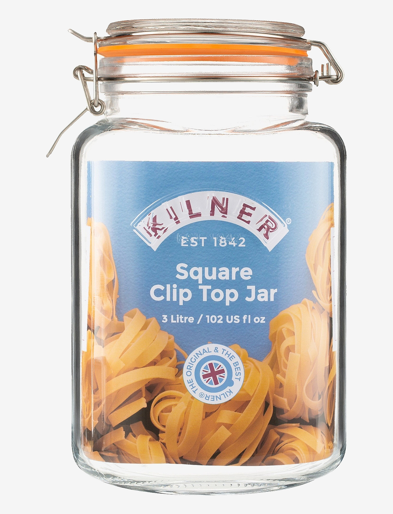 Kilner - Preserve jar clip top square - nach preis einkaufen - clear - silver - 1