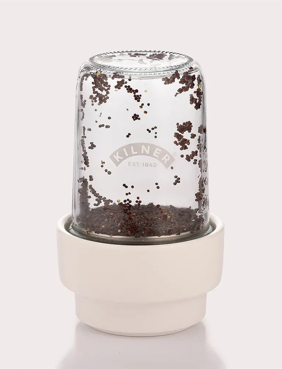 Kilner - Sprouting set Kilner® - andere küchenutensilien - grey - clear - silver - 2