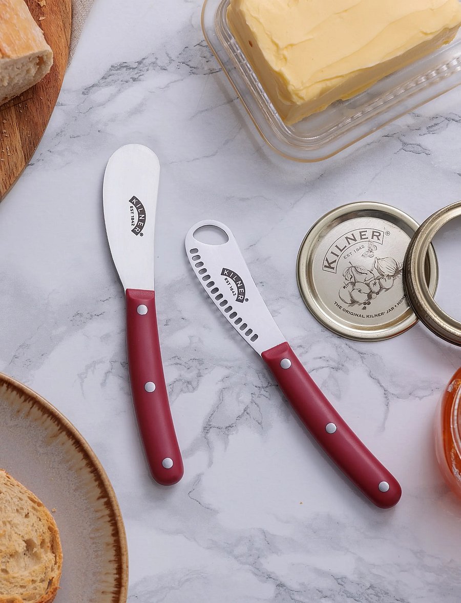 Kilner - Butter knife SET KILNER® - red/stainless - 0