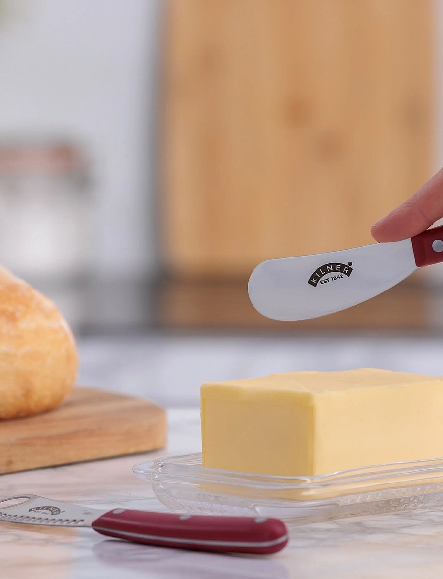 Kilner - Butter knife SET KILNER® - red/stainless - 2