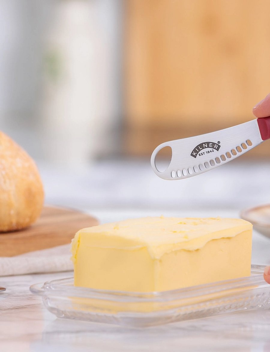 Kilner - Butter knife SET KILNER® - red/stainless - 4
