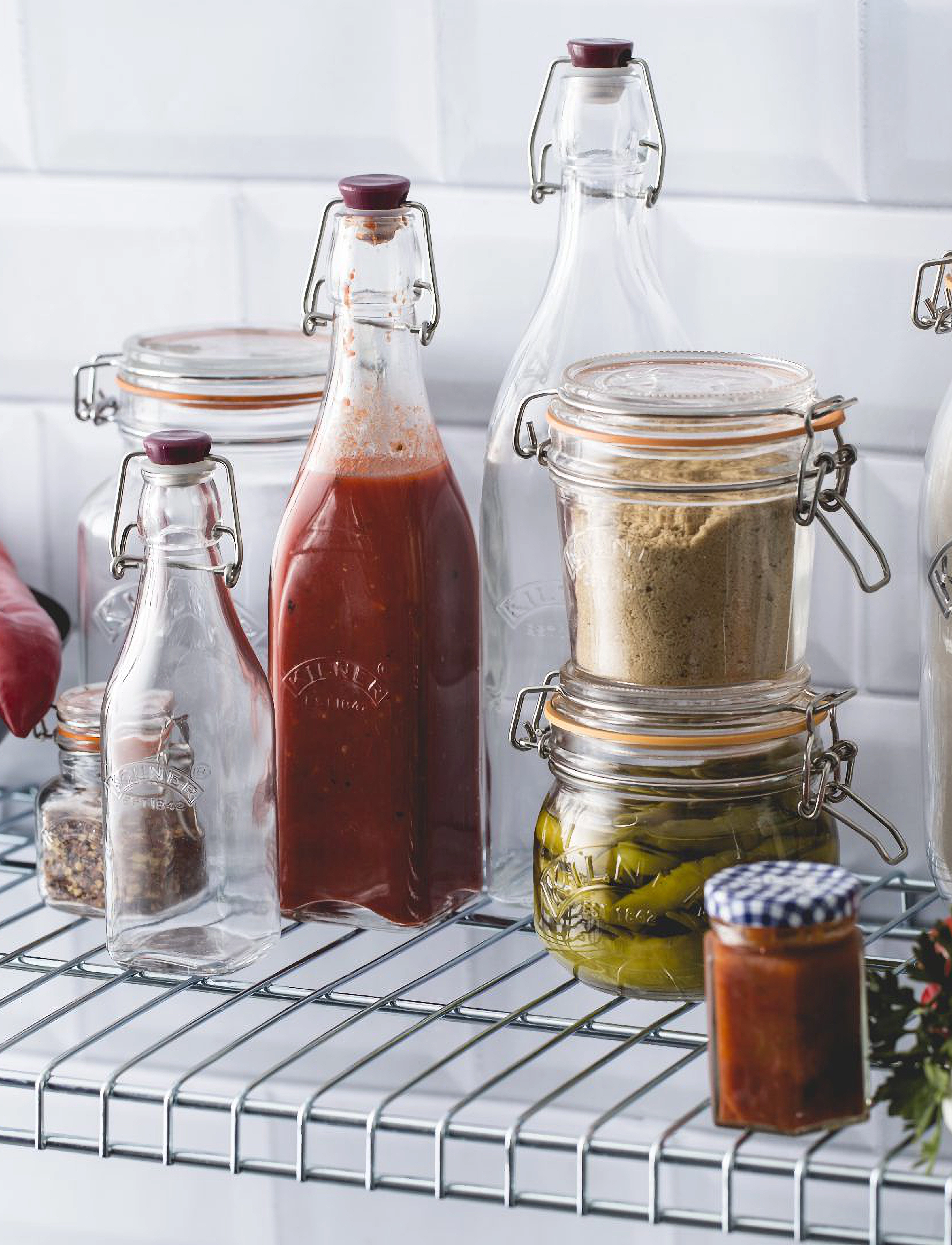 Kilner Kilner-Flaske Med Bøjle, 1 L, Nude, Køkkenopbevaring > Køkkenkrukker, Unisex