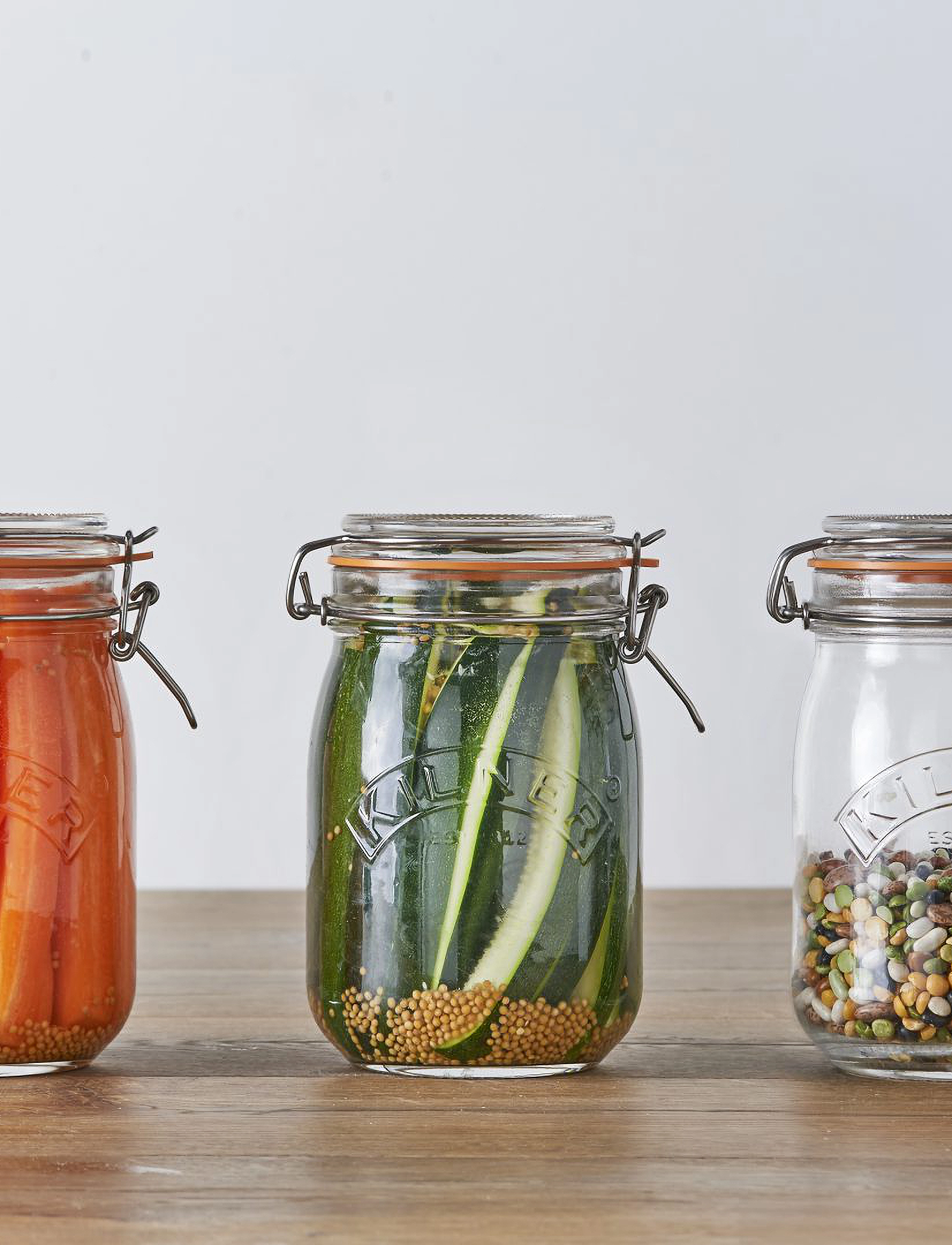 Kilner - Round Clip Top jar - kitchen jars - clear - 2