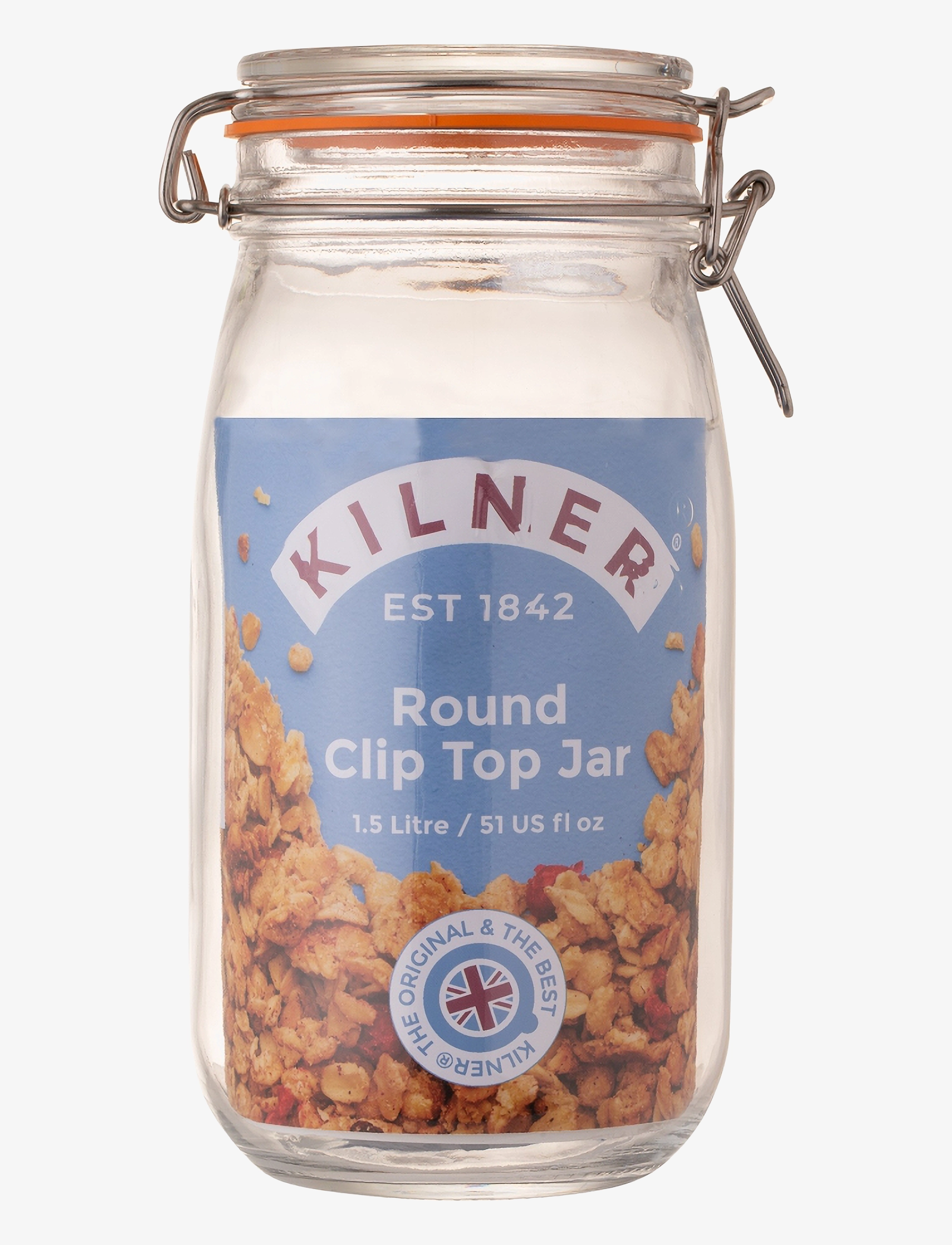 Kilner - Round Clip Top jar - laveste priser - clear - 1