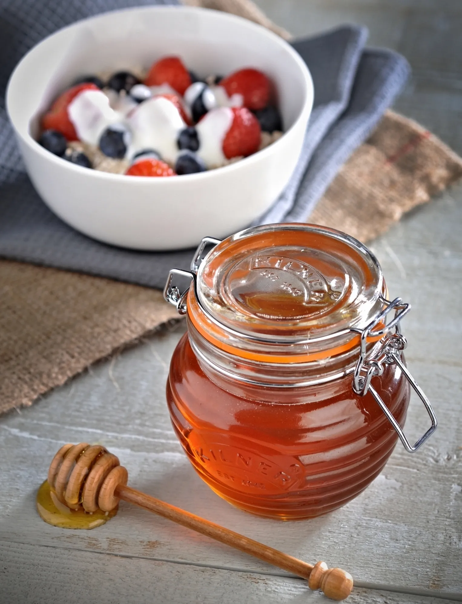 Kilner - Honey jar with scoop 400ml KILNER® - clear - 4