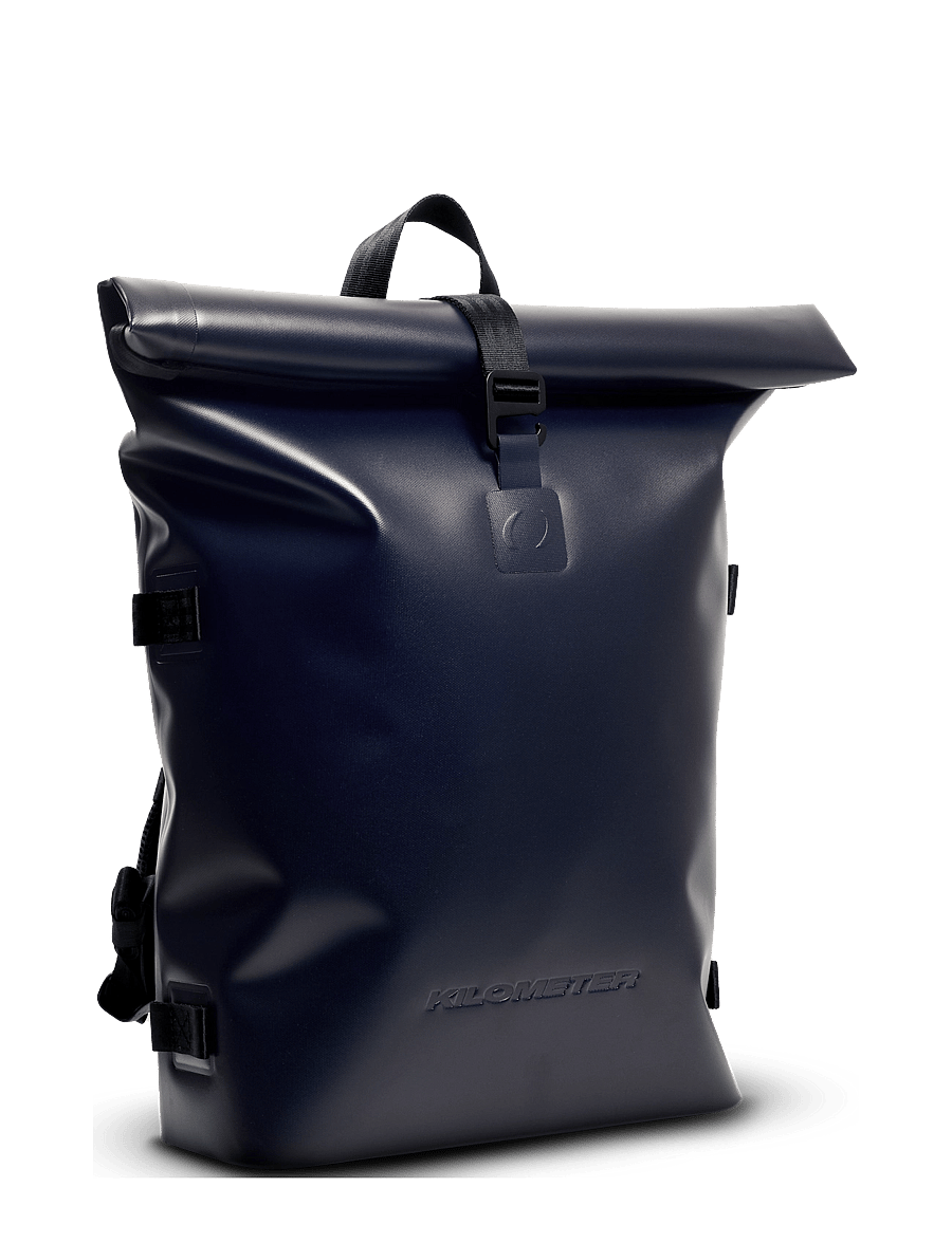KILOMETER STUDIOS - Everyday rolltop - sport backpacks - navy - 1