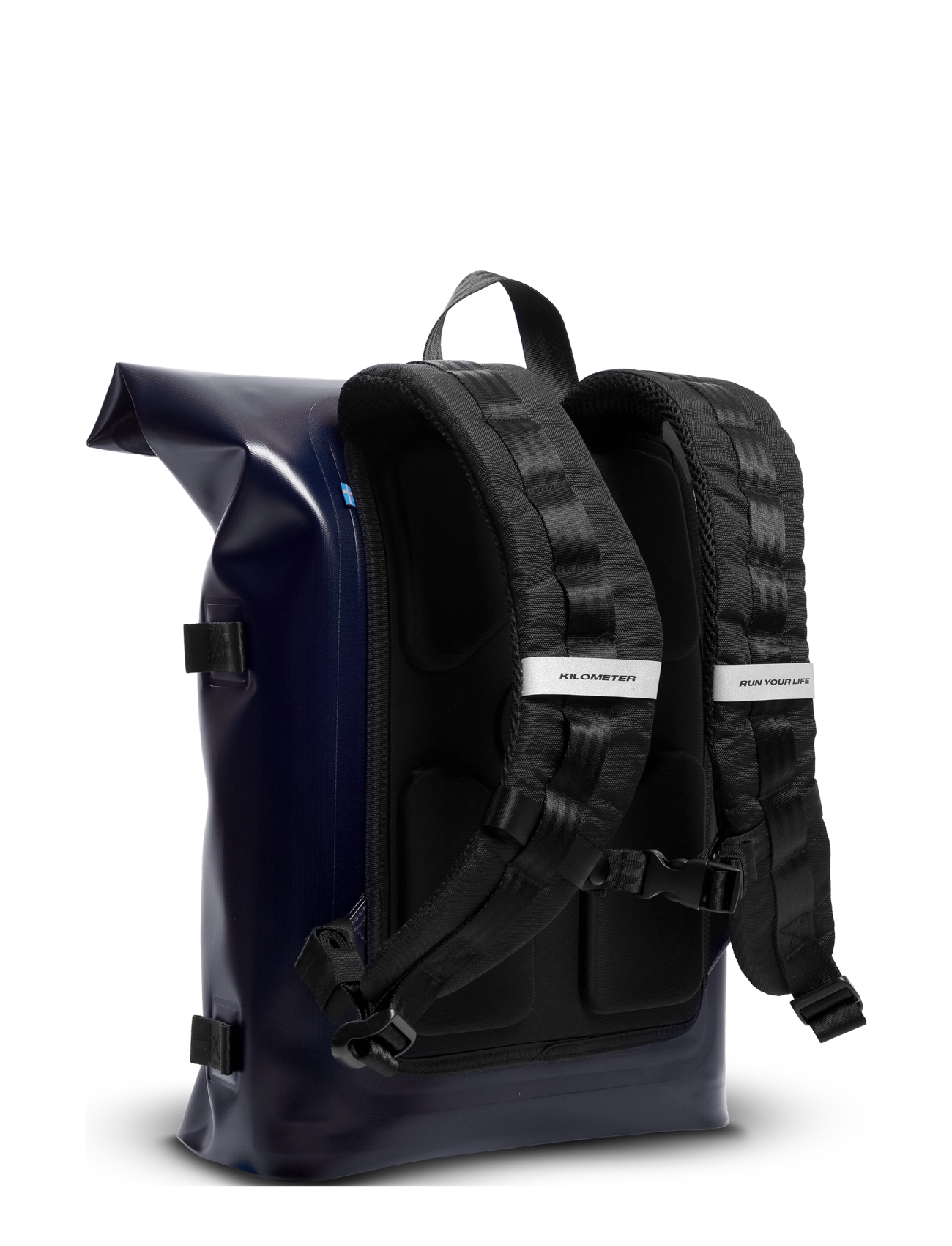 KILOMETER STUDIOS - Everyday rolltop - sport backpacks - navy - 4
