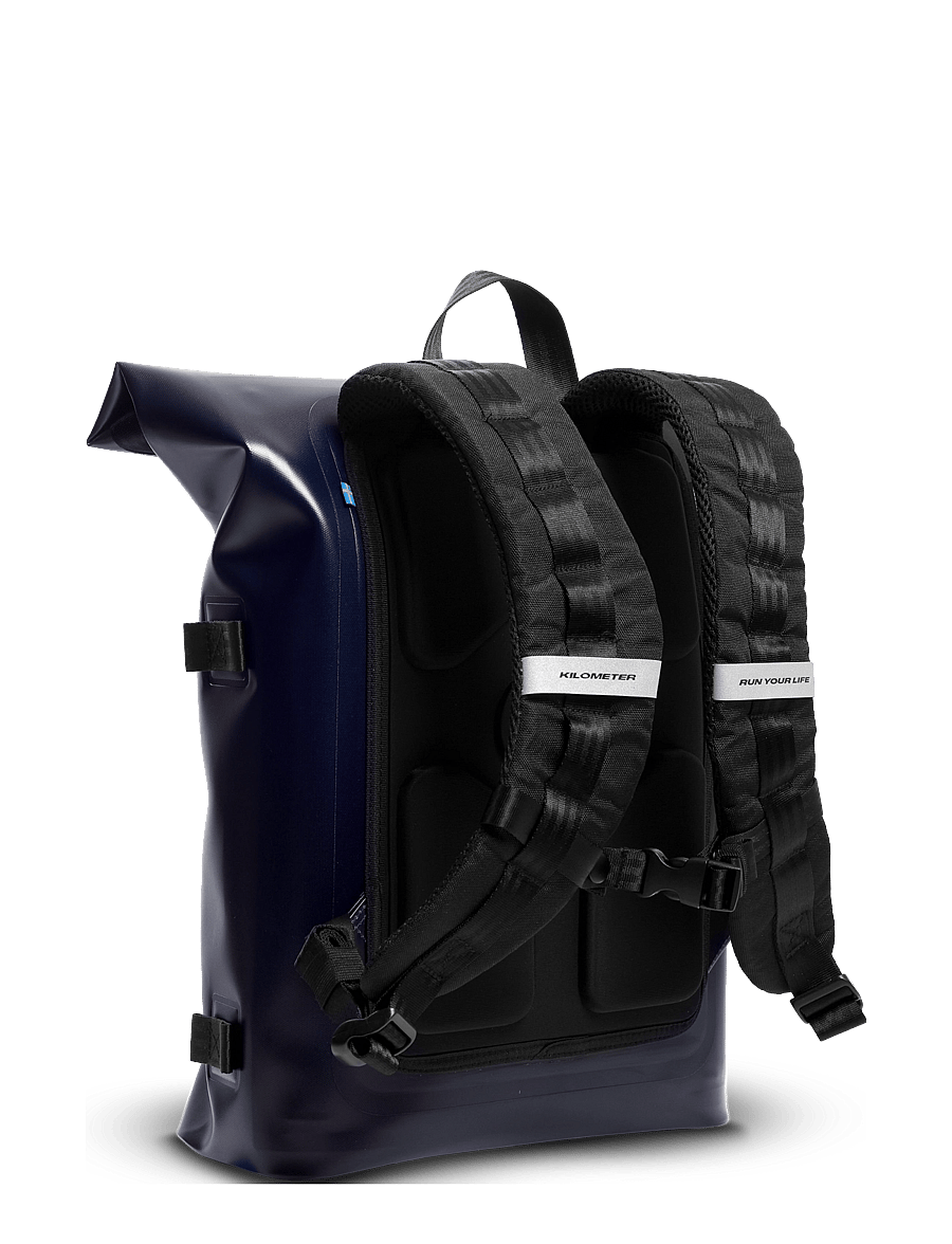 KILOMETER STUDIOS - Everyday rolltop - sport backpacks - navy - 4