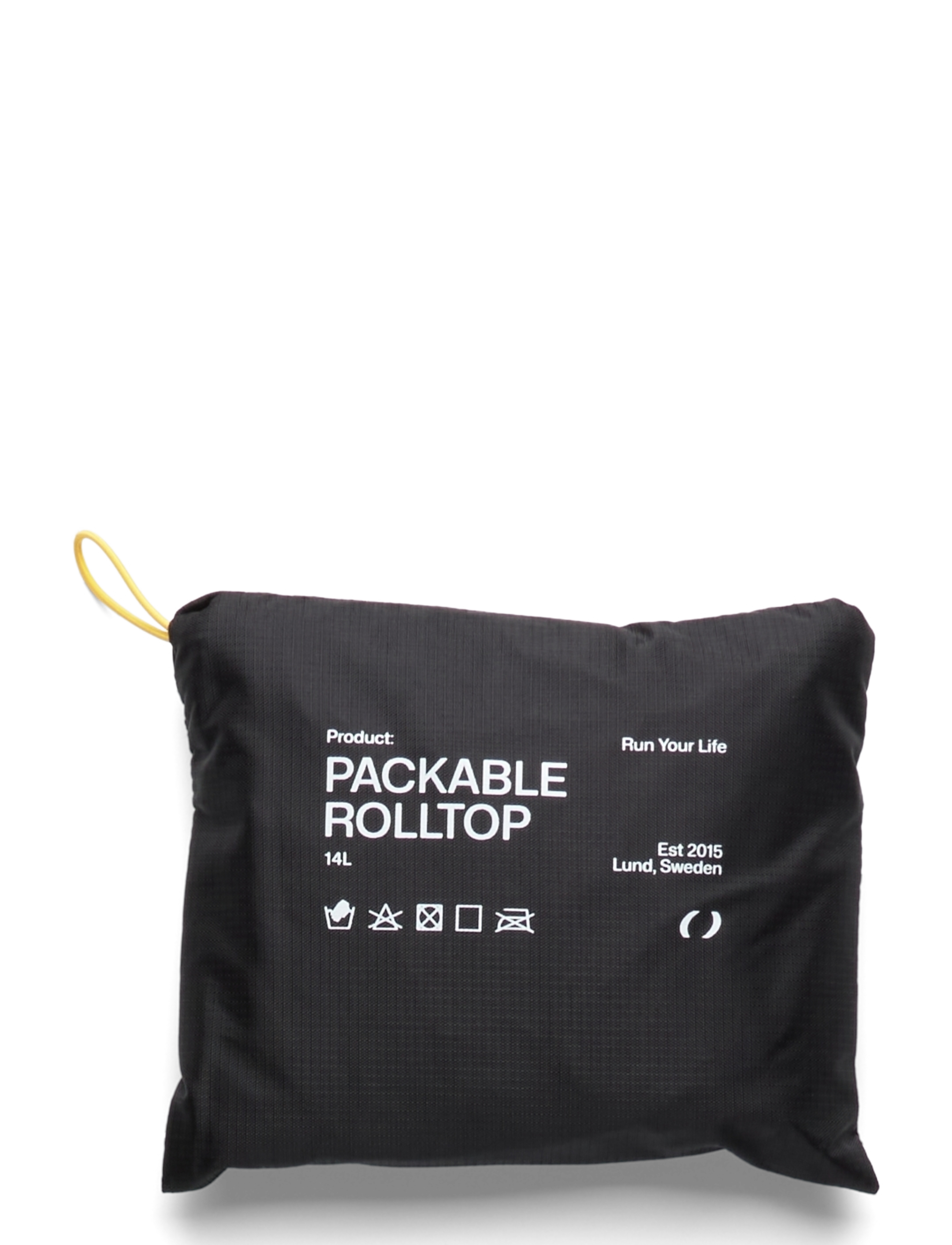 KILOMETER STUDIOS - Packable Rolltop - sprzęt biegowy - black - 4