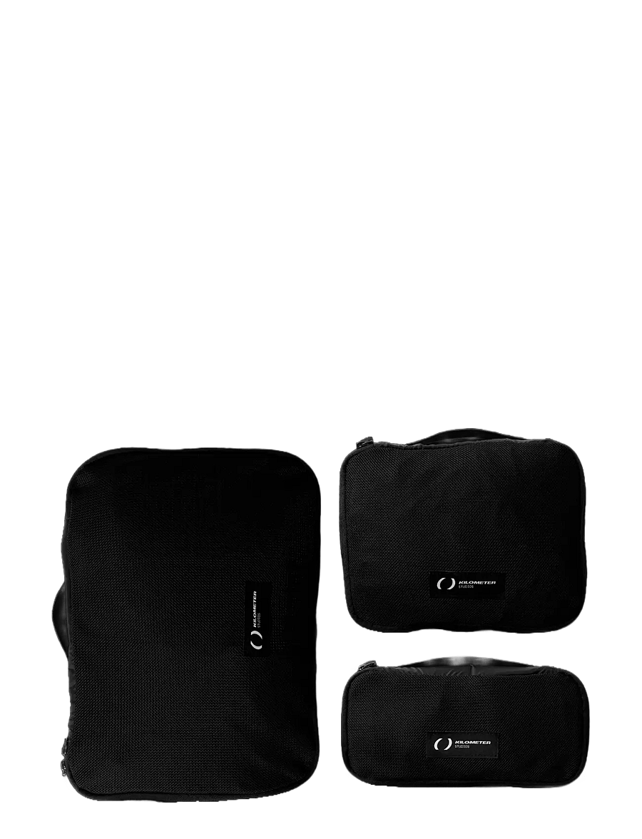 KILOMETER STUDIOS - Packing cubes set (3 pcs) - aksessuaarid kotile - black - 4