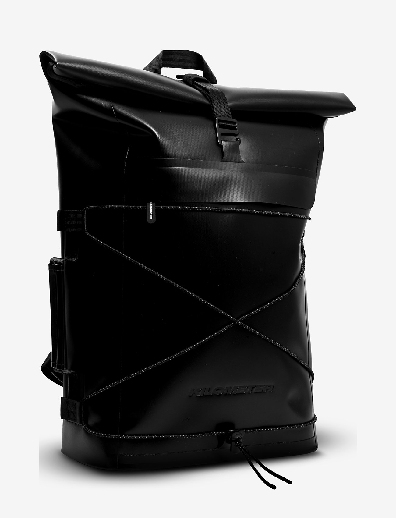 KILOMETER STUDIOS - Pannier rolltop (incl 2 carabiners) - sportstasker - black - 1