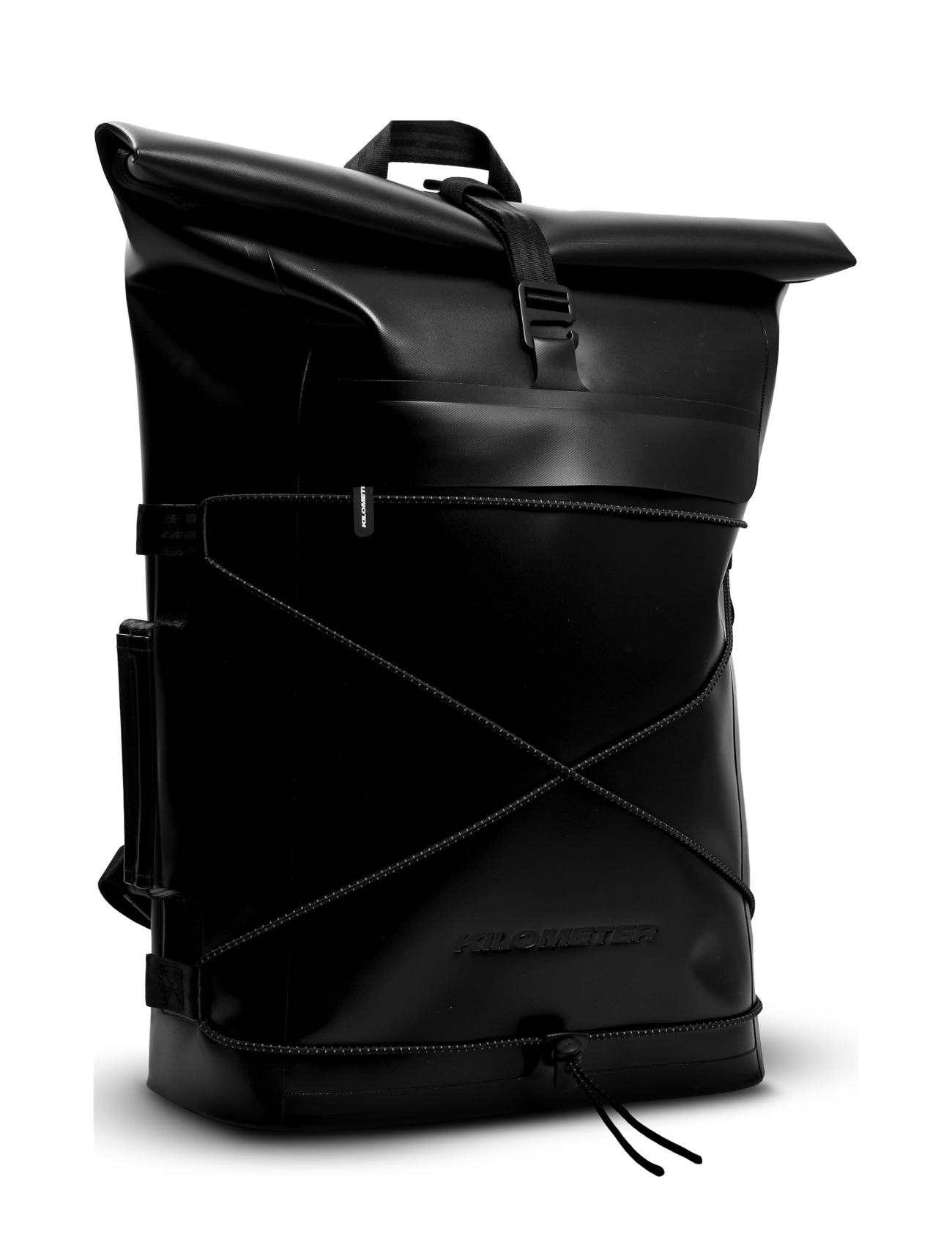 KILOMETER STUDIOS - Pannier rolltop (incl 2 carabiners) - sportsrygsække - black - 2