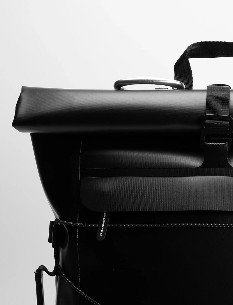 KILOMETER STUDIOS - Pannier rolltop (incl 2 carabiners) - sport backpacks - black - 4
