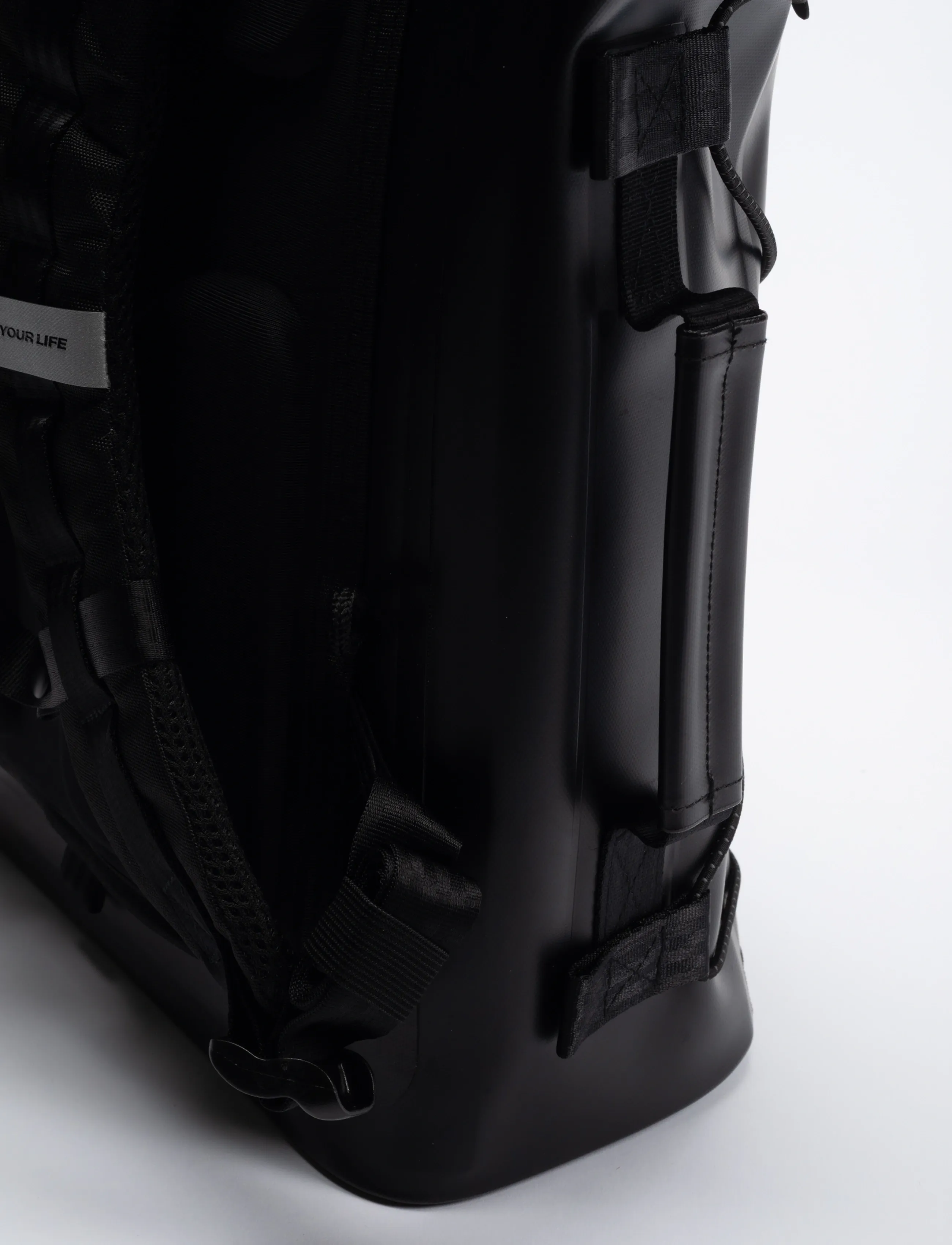 KILOMETER STUDIOS - Pannier rolltop (incl 2 carabiners) - sportsrygsække - black - 5
