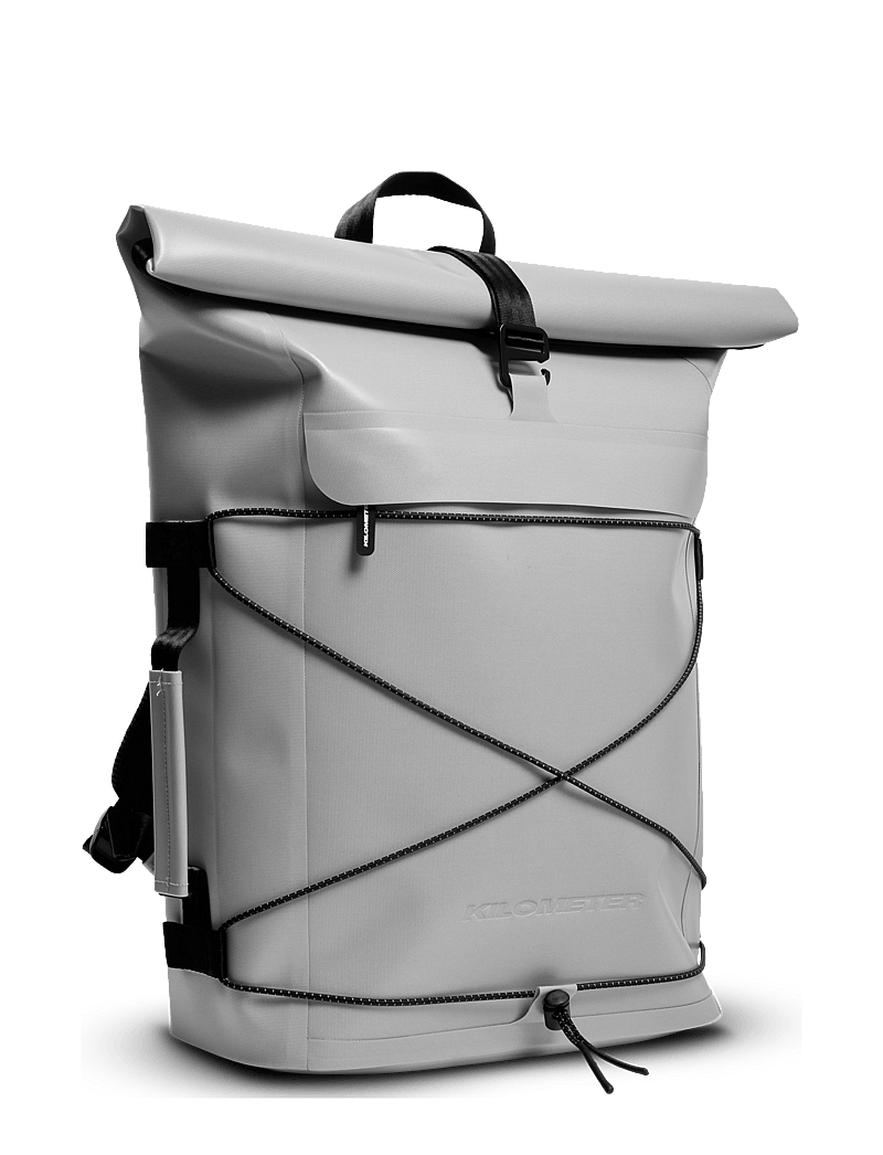 KILOMETER STUDIOS - Pannier rolltop (incl 2 carabiners) - träningsväskor - grey - 1