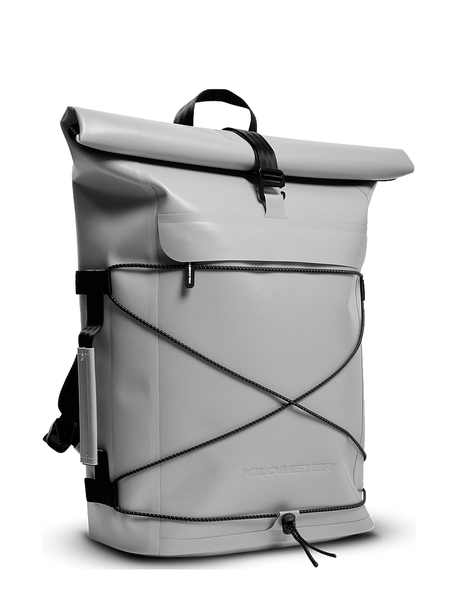 KILOMETER STUDIOS - Pannier rolltop (incl 2 carabiners) - sport backpacks - grey - 2