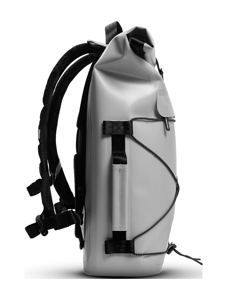 KILOMETER STUDIOS - Pannier rolltop (incl 2 carabiners) - sport backpacks - grey - 3
