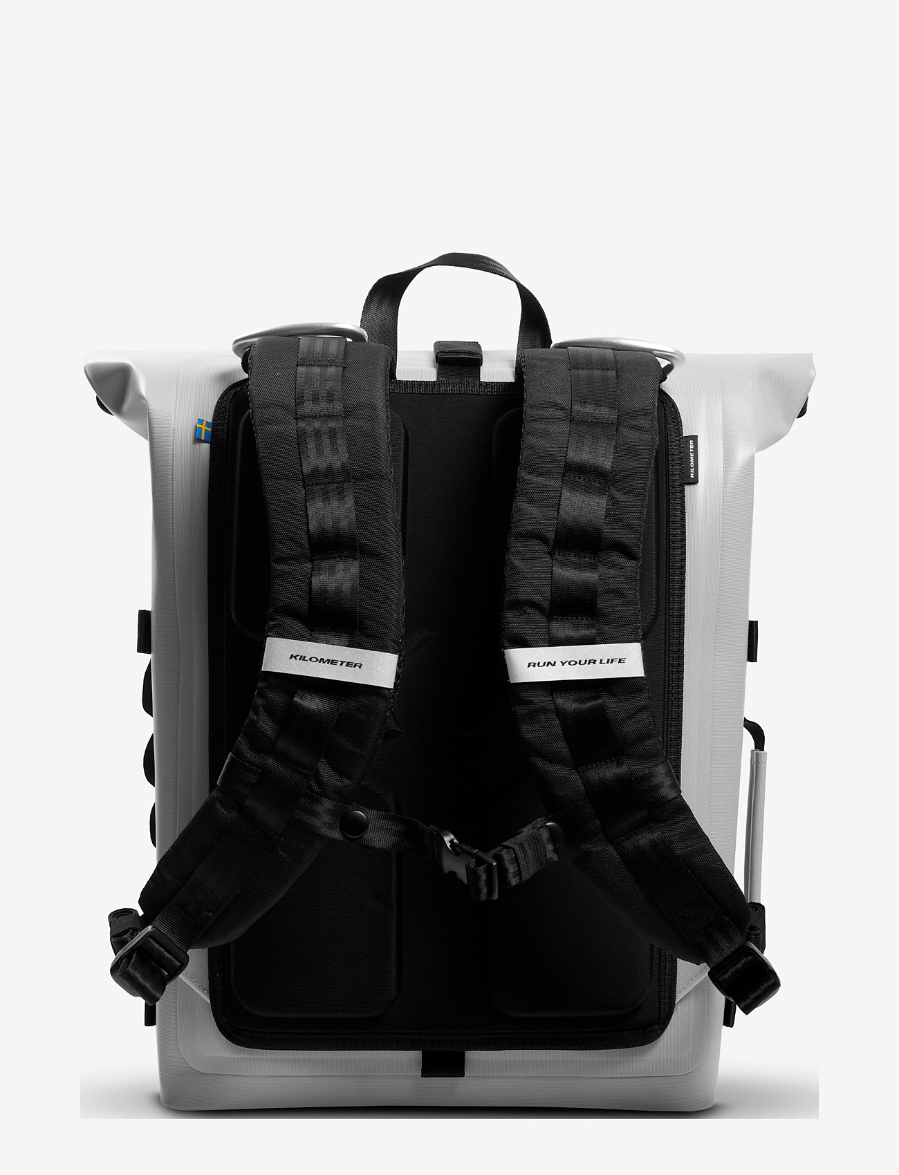 KILOMETER STUDIOS - Pannier rolltop (incl 2 carabiners) - träningsväskor - grey - 3