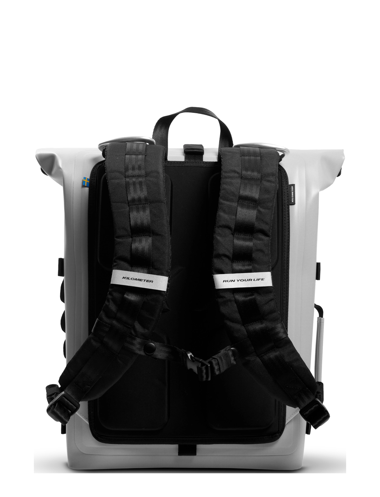 KILOMETER STUDIOS - Pannier rolltop (incl 2 carabiners) - sport backpacks - grey - 4