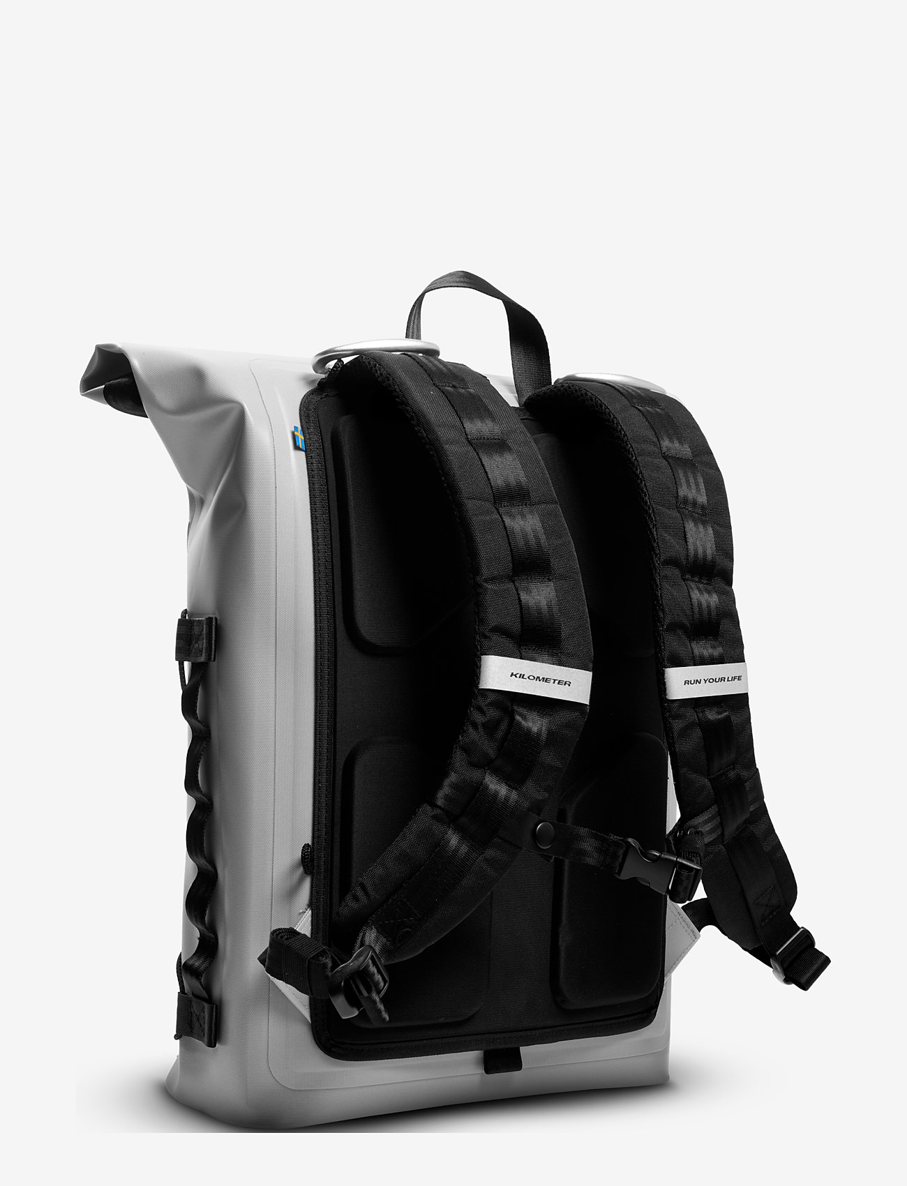 KILOMETER STUDIOS - Pannier rolltop (incl 2 carabiners) - träningsväskor - grey - 4