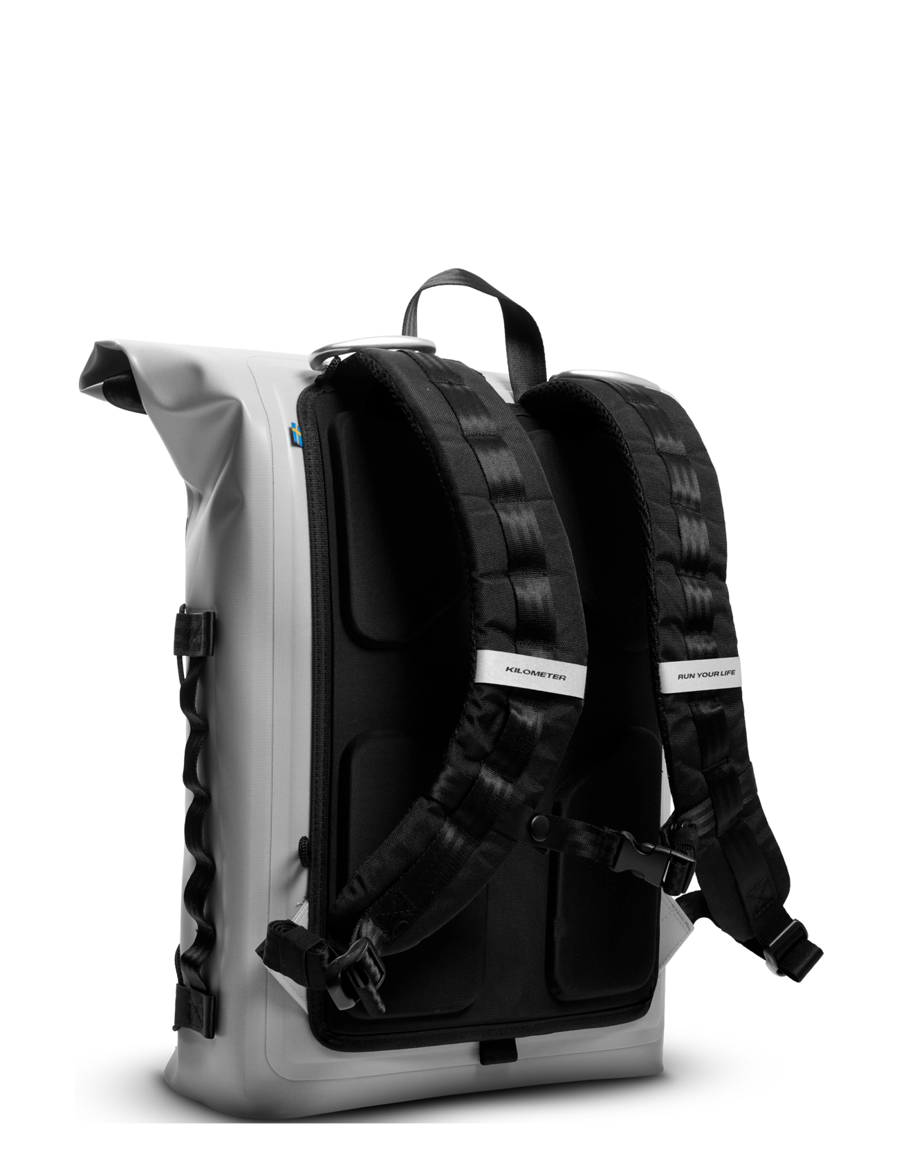 KILOMETER STUDIOS - Pannier rolltop (incl 2 carabiners) - sport backpacks - grey - 5