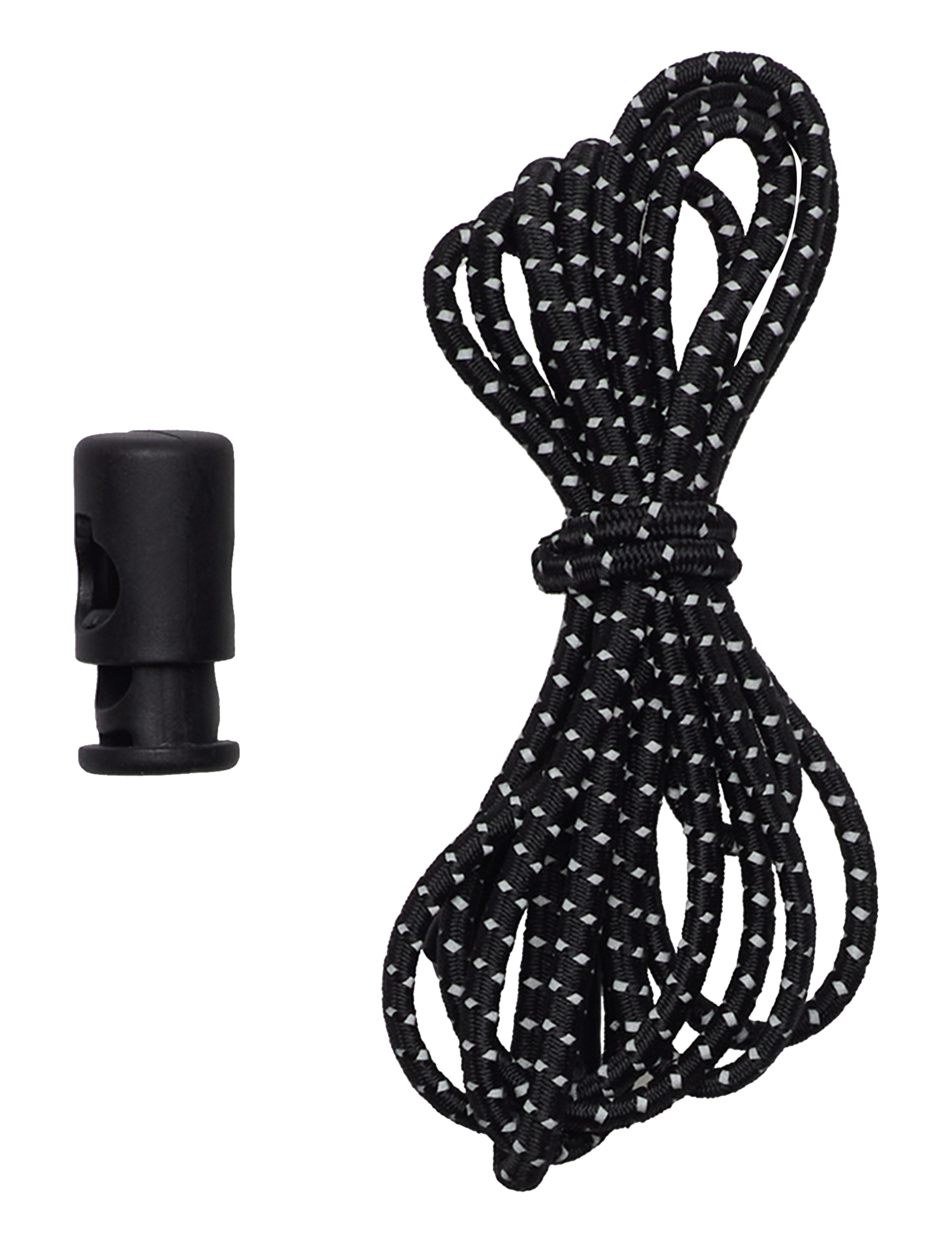 KILOMETER STUDIOS Reflective String, One Size, Black, Sport Equipment > Sport Running Equipment, Herre