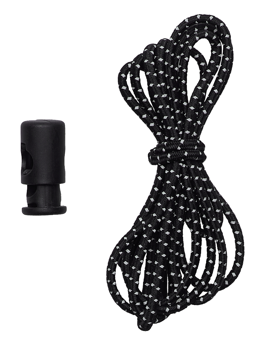 KILOMETER STUDIOS - Reflective string - black/silver - 0