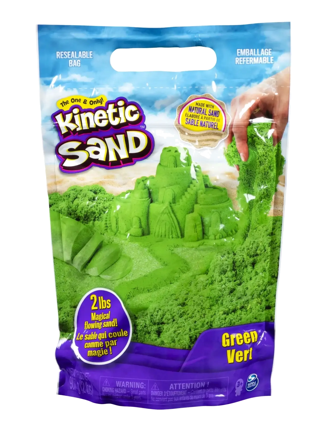 Kinetic Sand Kinetic Sand Colour Bag Green - Legetøj - MUTI / green