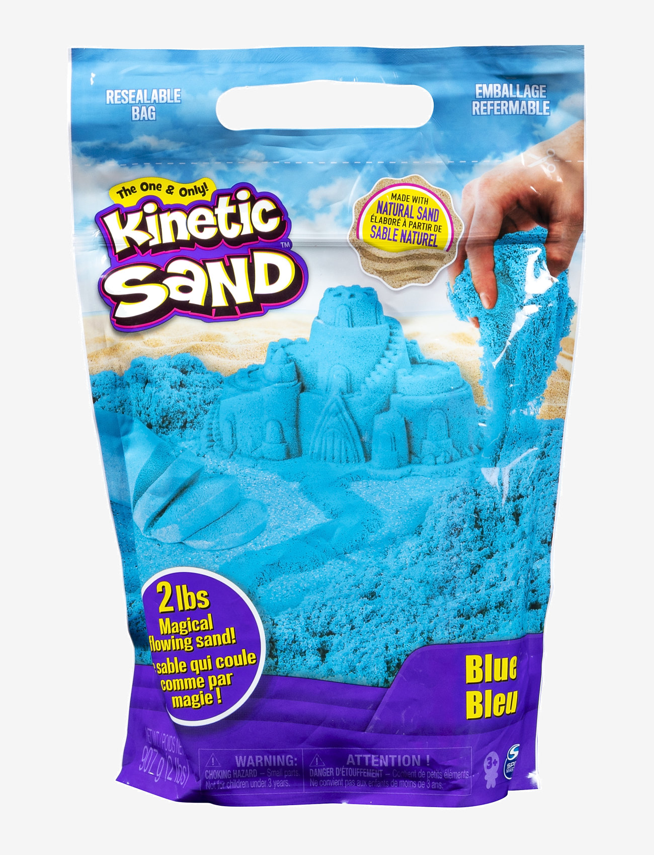 Kinetic Sand - Kinetic Sand Colour Bag Blue - kreasæt - muti - 1