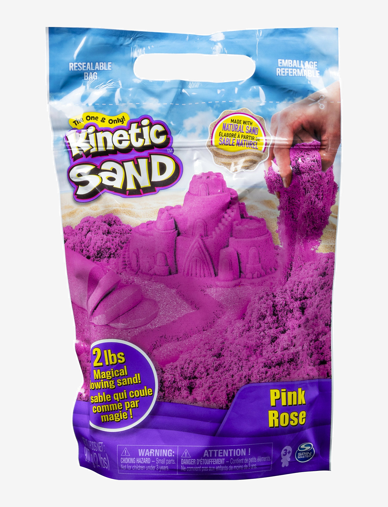 Kinetic Sand - Kinetic Sand Colour Bag Pink - kreasæt - muti - 1