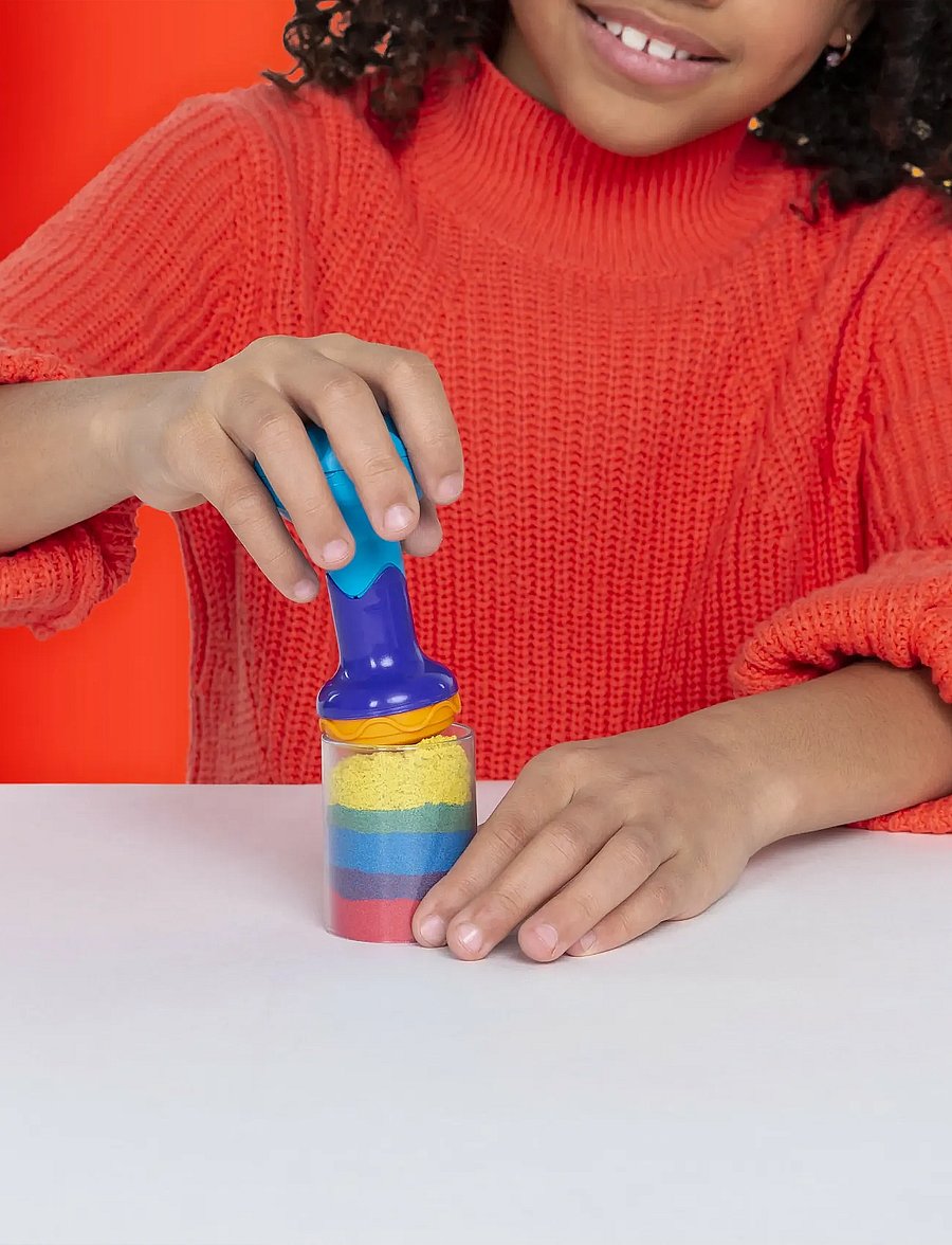 Kinetic Sand - Kinetic Sand Rainbow Mix Set - leir - multi - 0