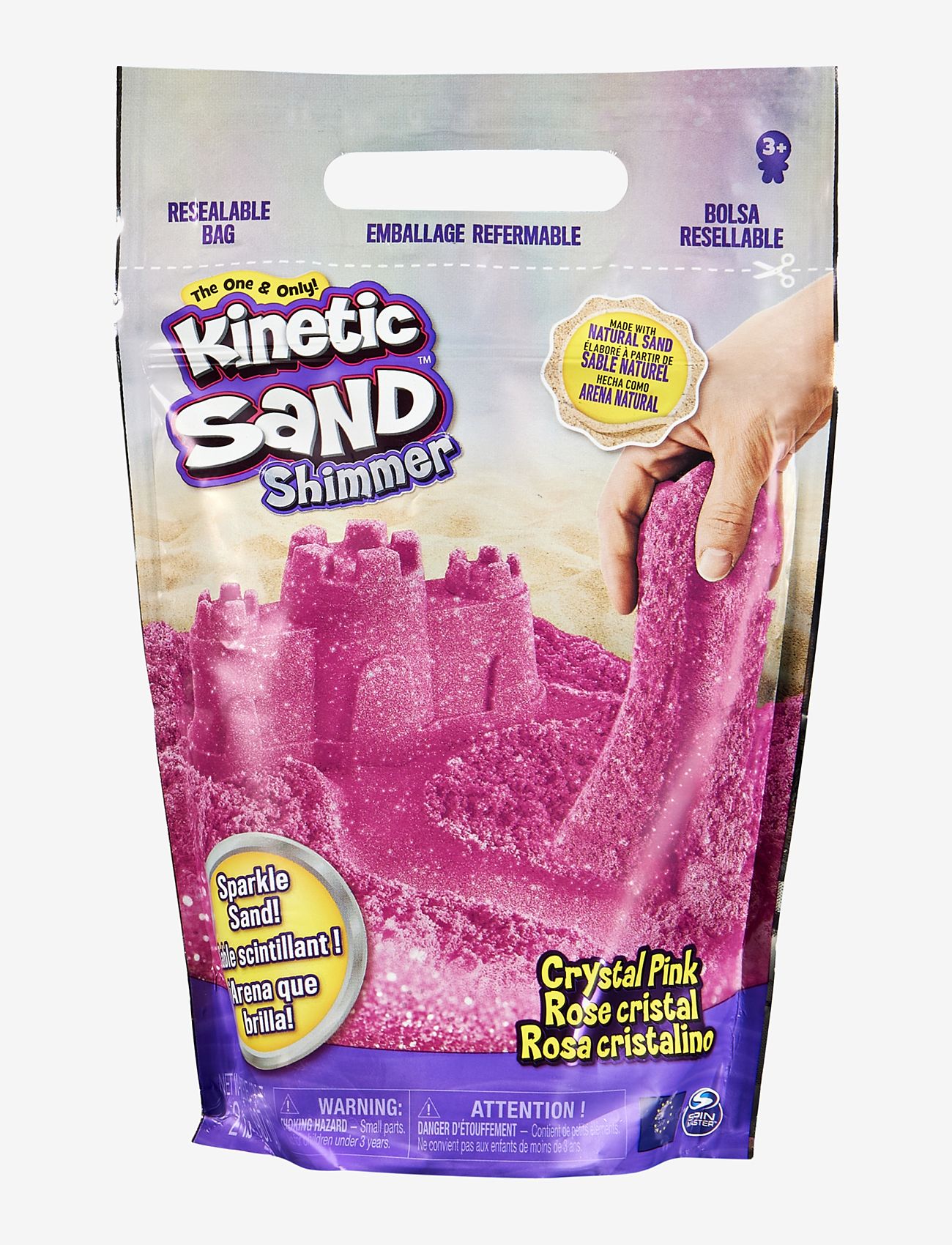 Kinetic Sand - Kinetic Sand Glitter Sand Pink - slajm - multi - 1