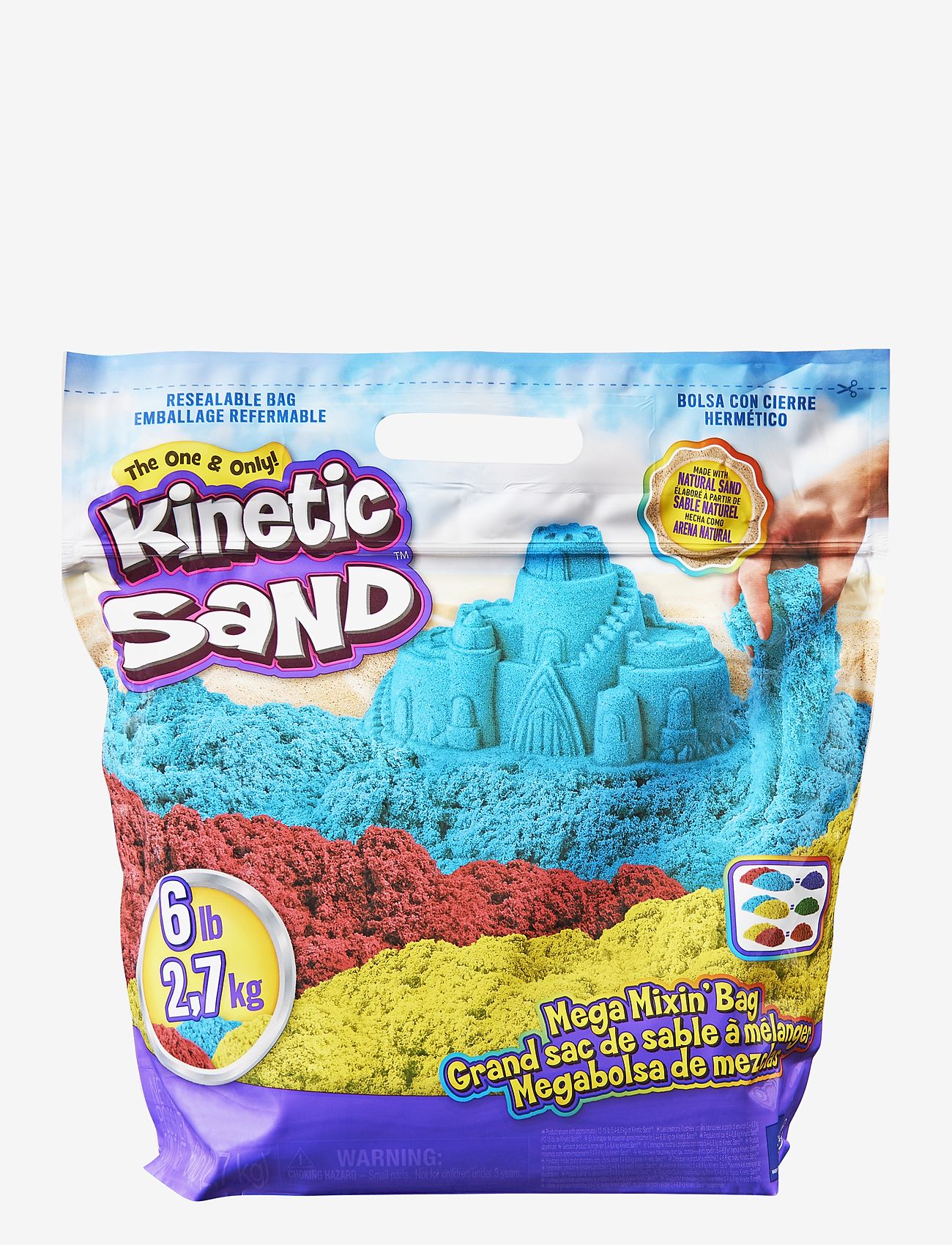 Kinetic Sand - Kinetic Sand Primary Colour Bag - 2,7kg - muovailuvahat - multi - 0