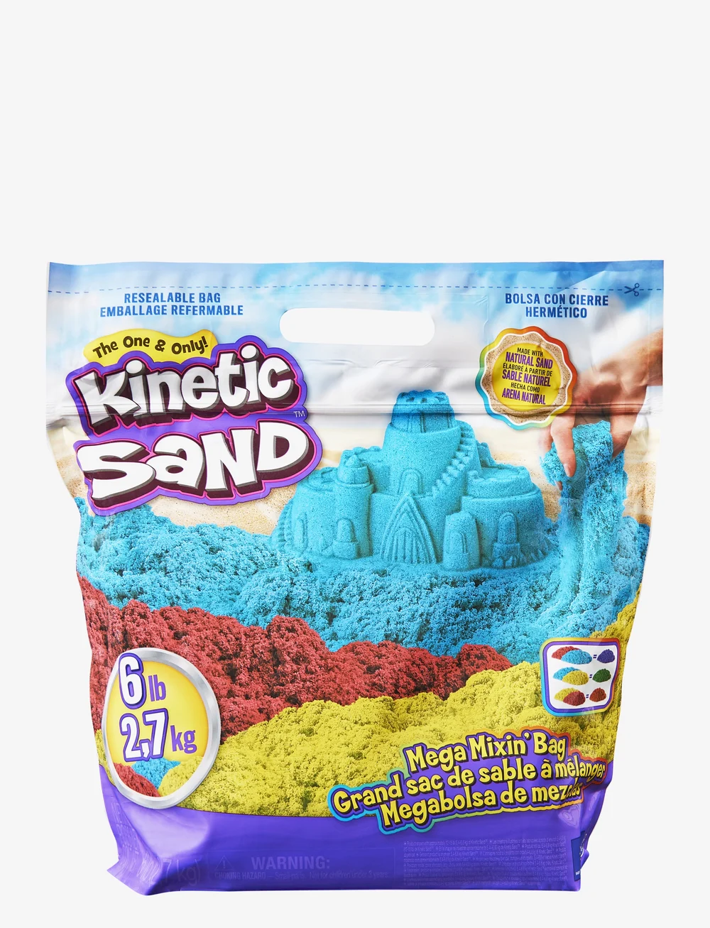 Kinetic Sand Kinetic Sand Primary Colour Bag 2 7kg shop at Booztlet