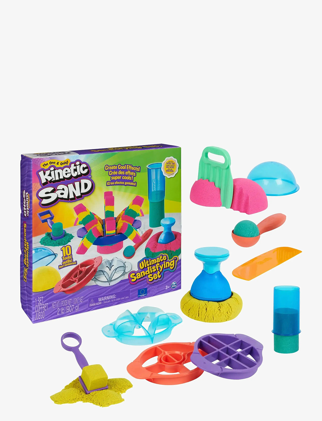 Kinetic Sand - Kinetic Sand Ultimate Sandisfying Set - kreasæt - multi - 1