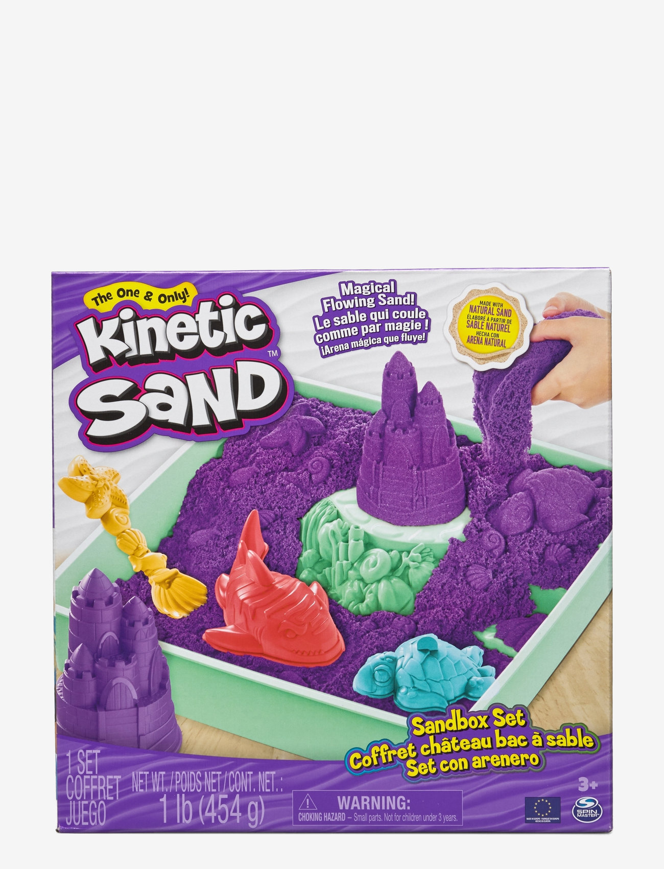 Kinetic Sand - Kinetic Sand Sandbox Set - Purple - leklera - multi - 1