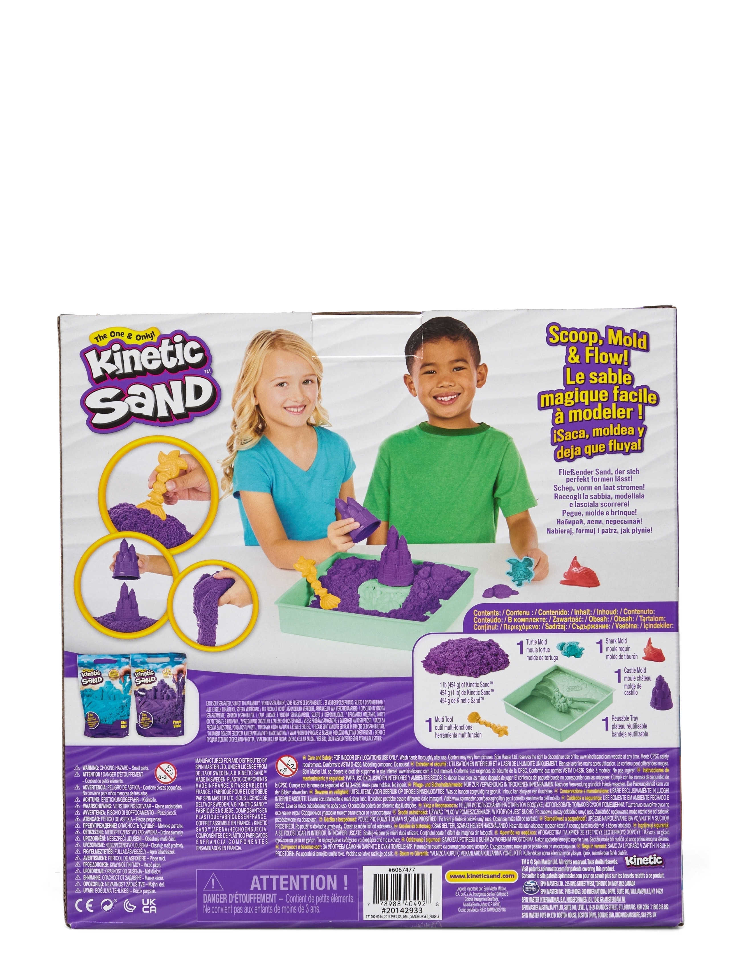 Kinetic Sand - Kinetic Sand Sandbox Set - Purple - modellervoks - multi - 2