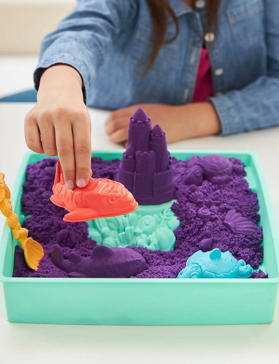 Kinetic Sand - Kinetic Sand Sandbox Set - Purple - leir - multi - 3
