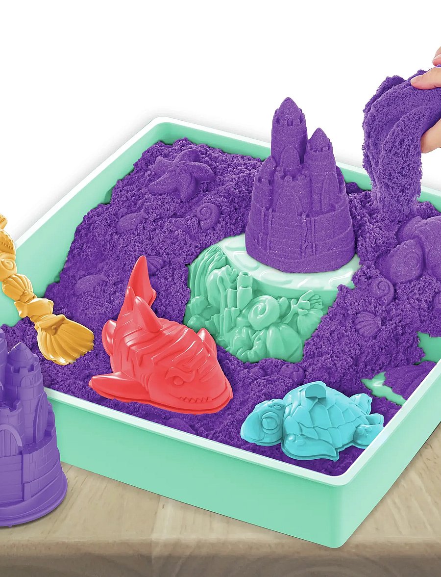 Kinetic Sand - Kinetic Sand Sandbox Set - Purple - leir - multi - 4