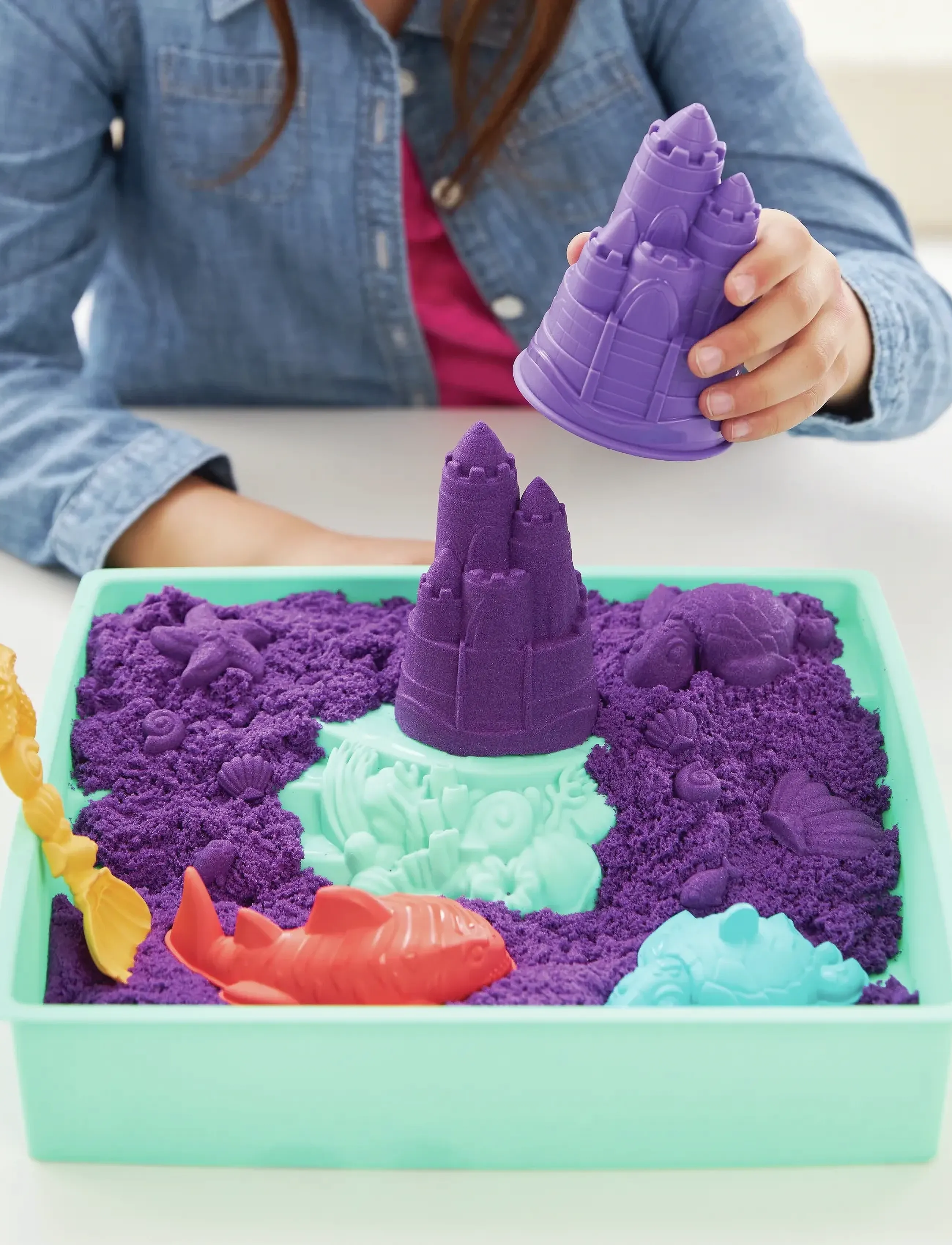 Kinetic Sand - Kinetic Sand Sandbox Set - Purple - modellervoks - multi - 5