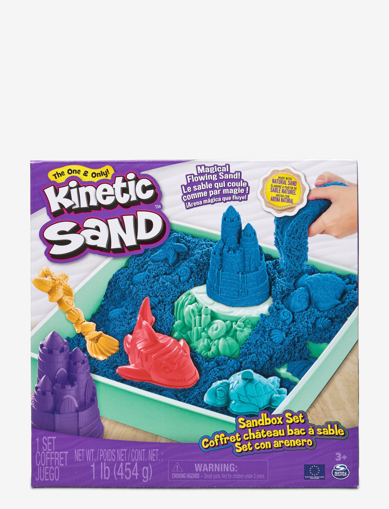Kinetic Sand - Kinetic Sand Sandbox Set - Blue - leir - multi - 1