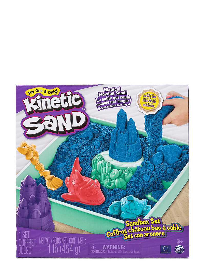 Kinetic Sand - Kinetic Sand Sandbox Set - Blue - leir - multi - 1