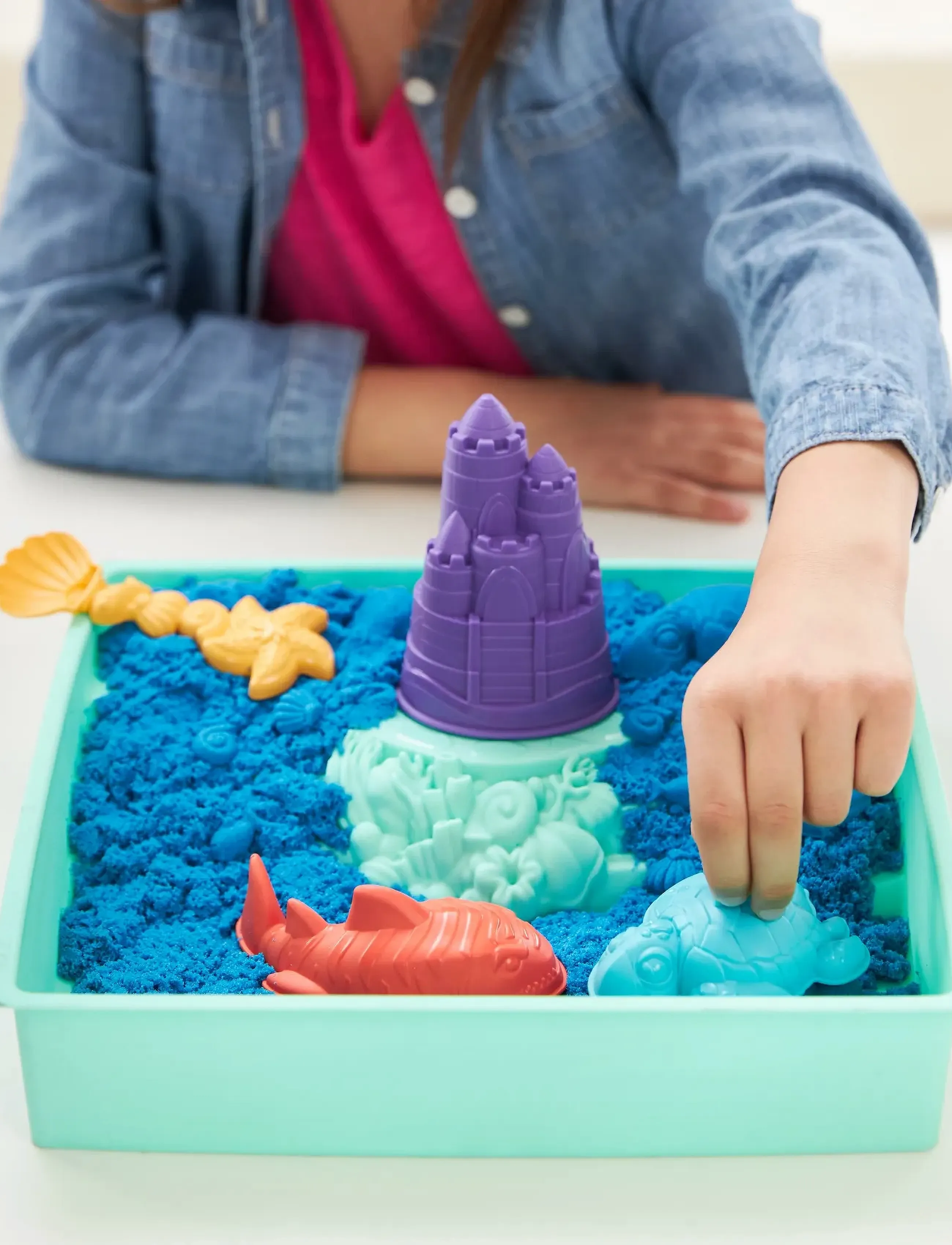 Kinetic Sand - Kinetic Sand Sandbox Set - Blue - modelleringsleire - multi - 5