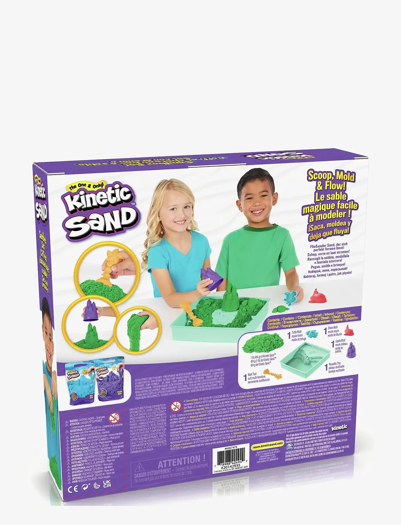 Kinetic Sand - Kinetic Sand Sandbox Set - Green - play dough - multi - 2