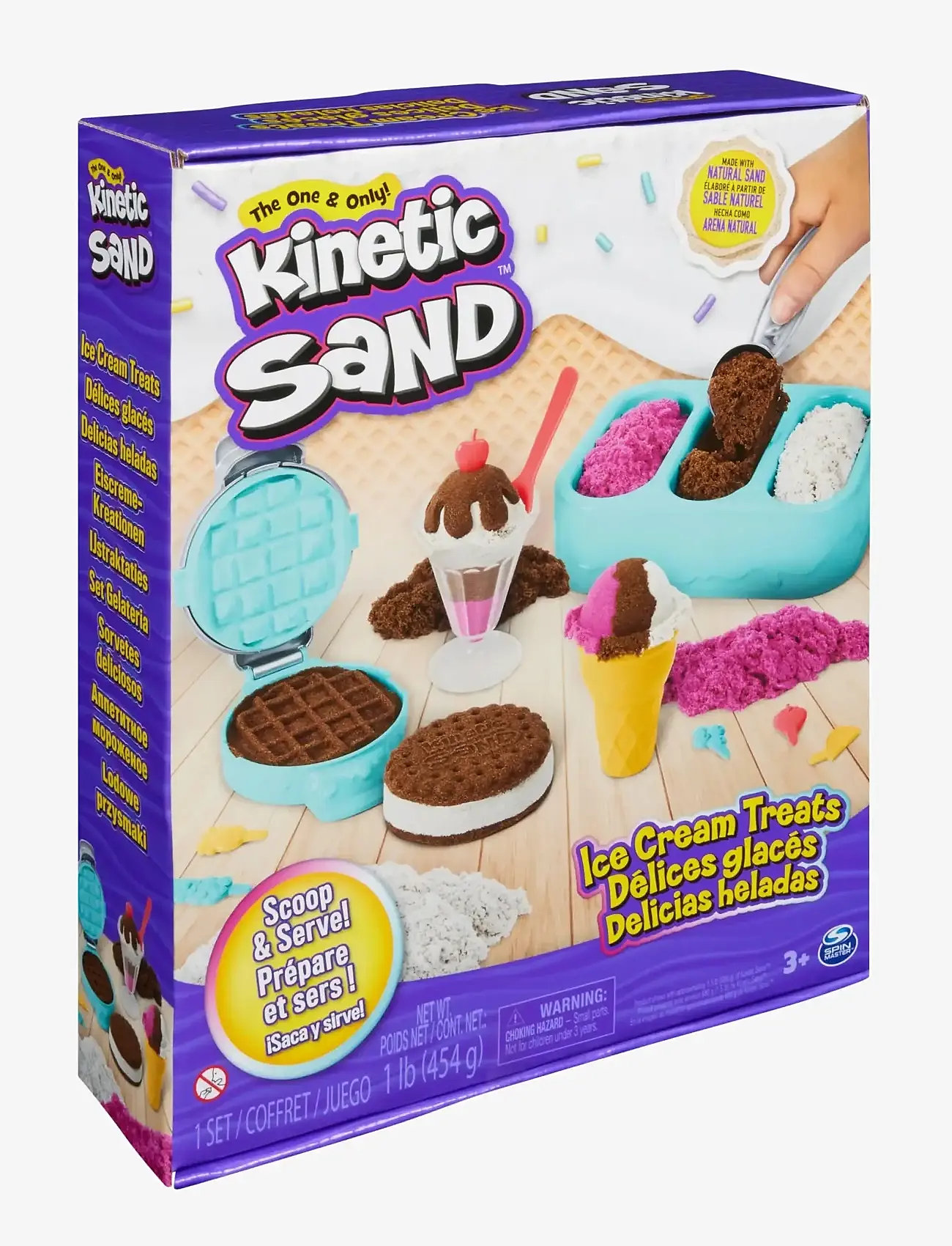 Kinetic Sand - Kinetic Sand Ice Cream Treats - modellervoks - multi - 1